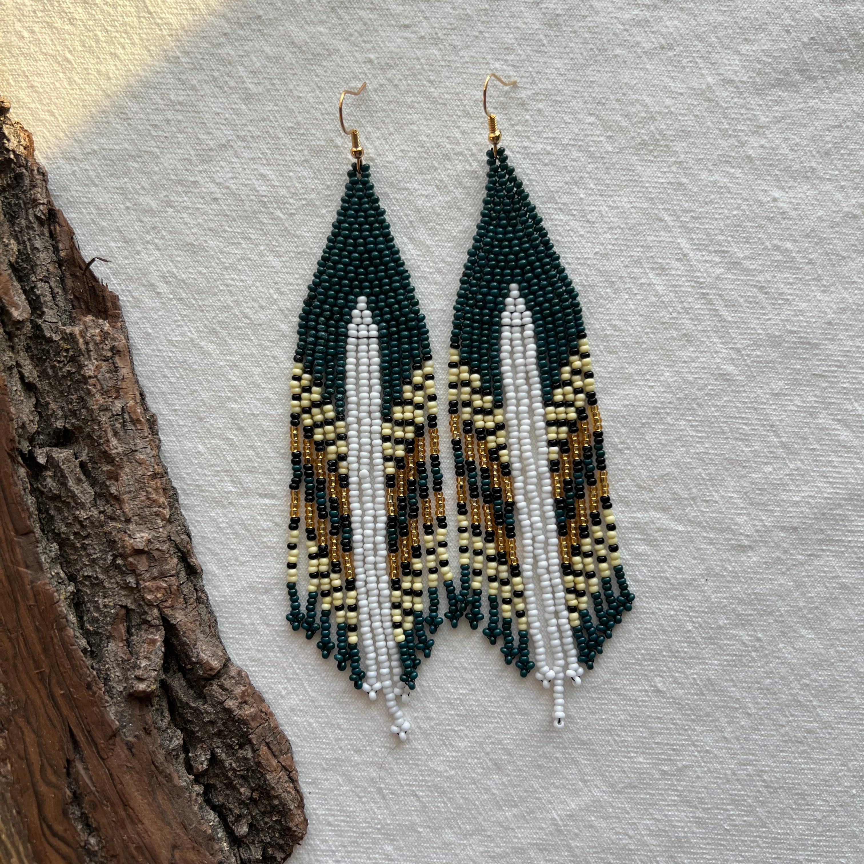 Spruce ✻ Misak Beaded Earrings