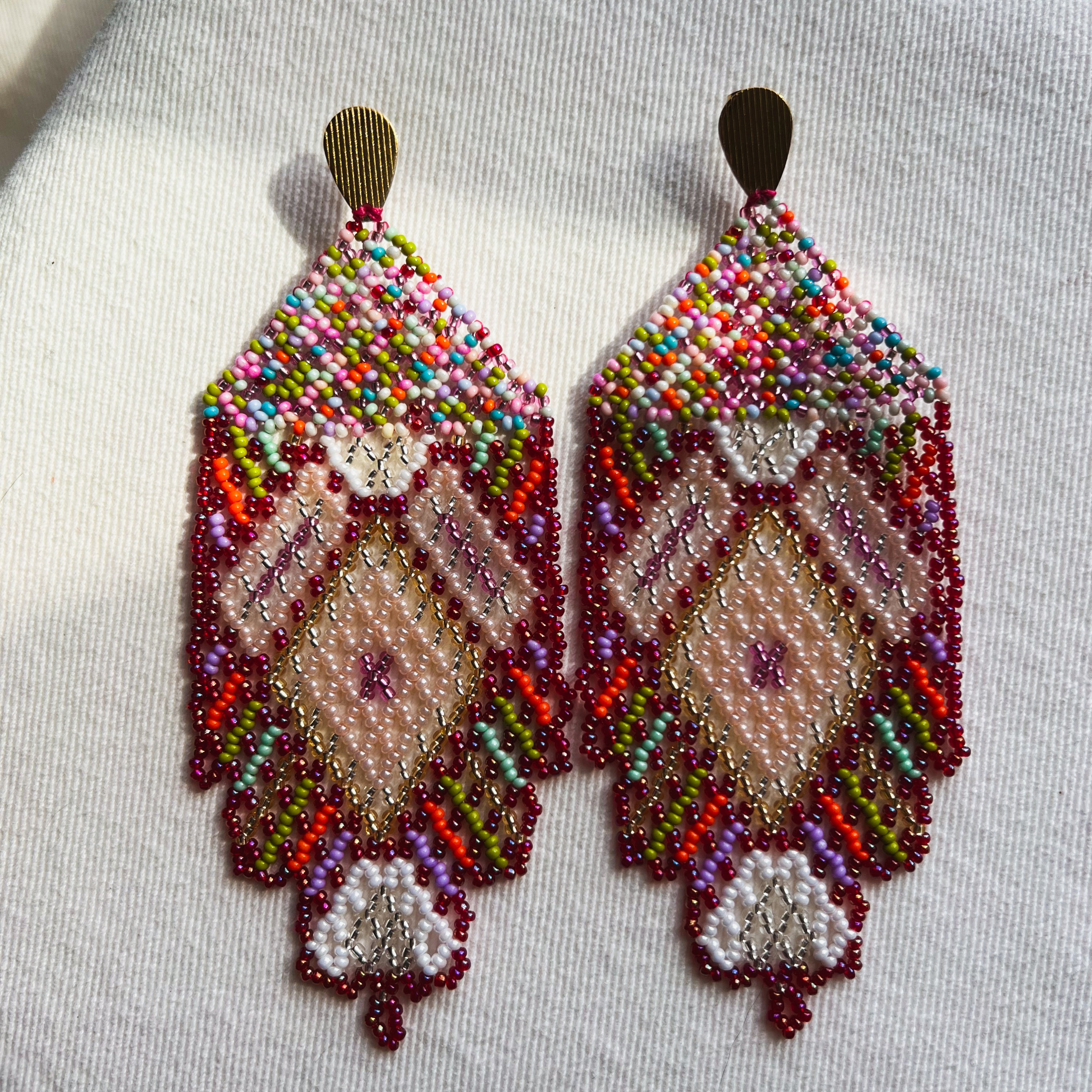 Lace-y ✻ Inga Beaded Earrings