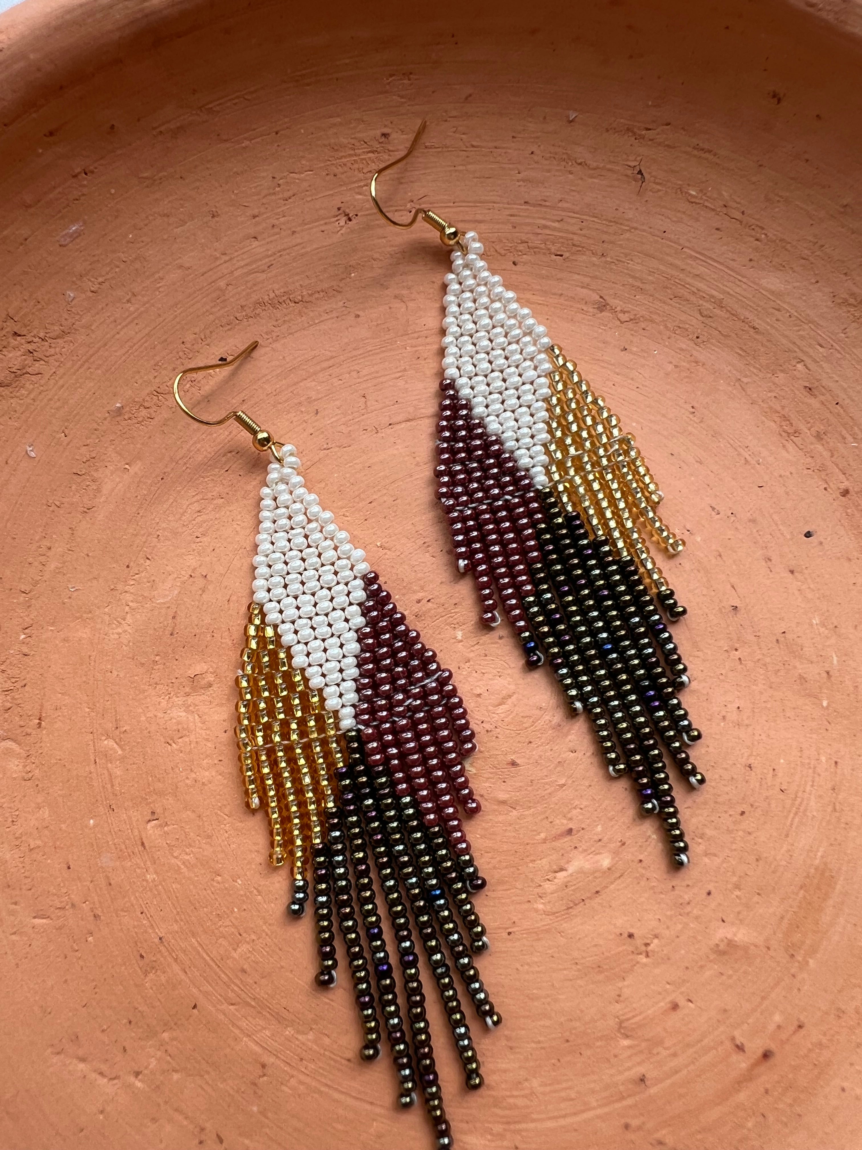 4 Corners  ✻ Misak Beaded Earrings