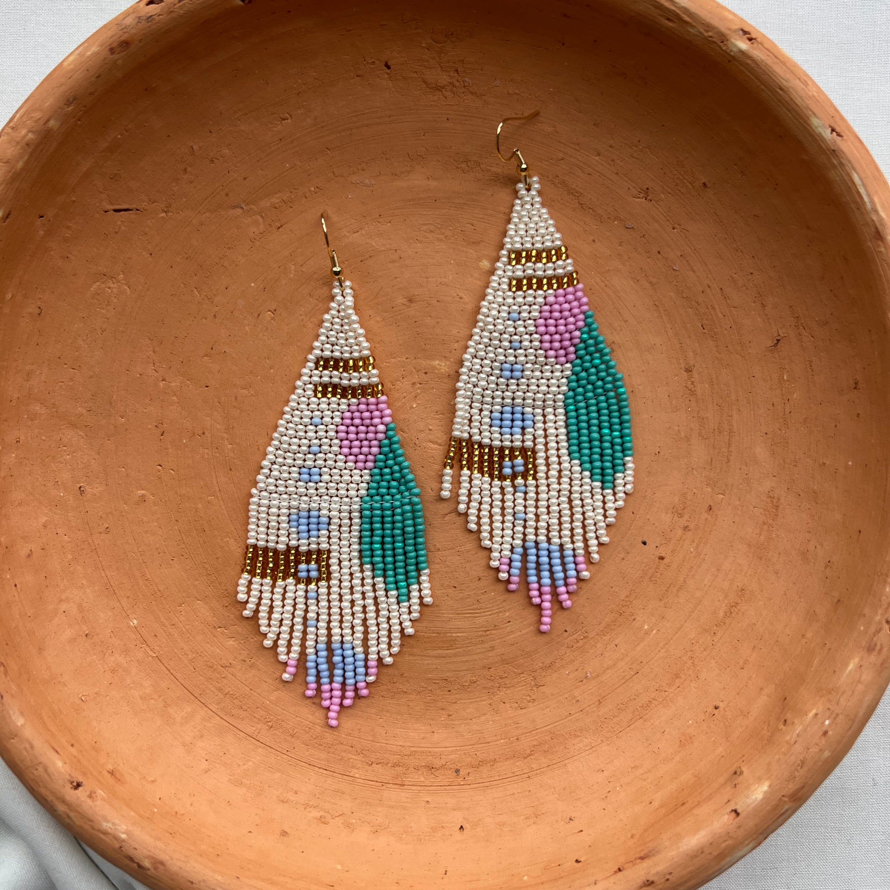 Retro ✻ Misak Beaded Earrings