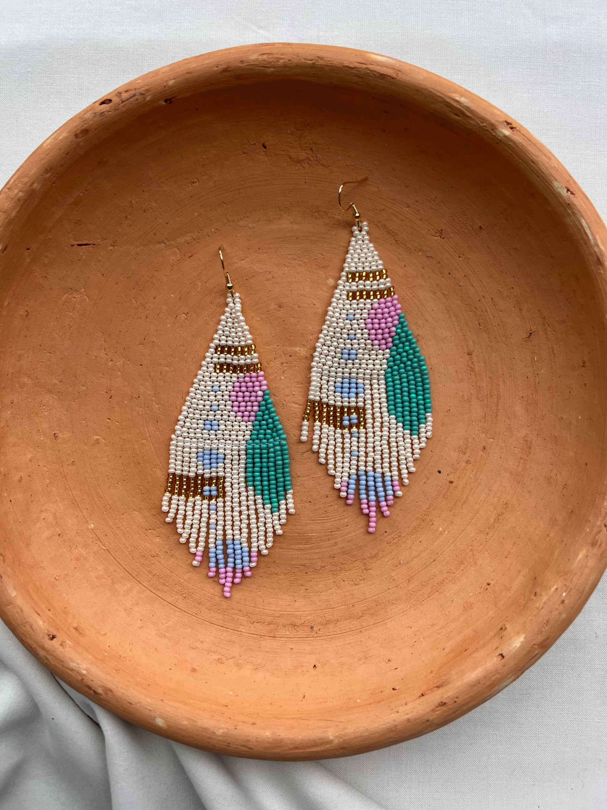 Retro ✻ Misak Beaded Earrings