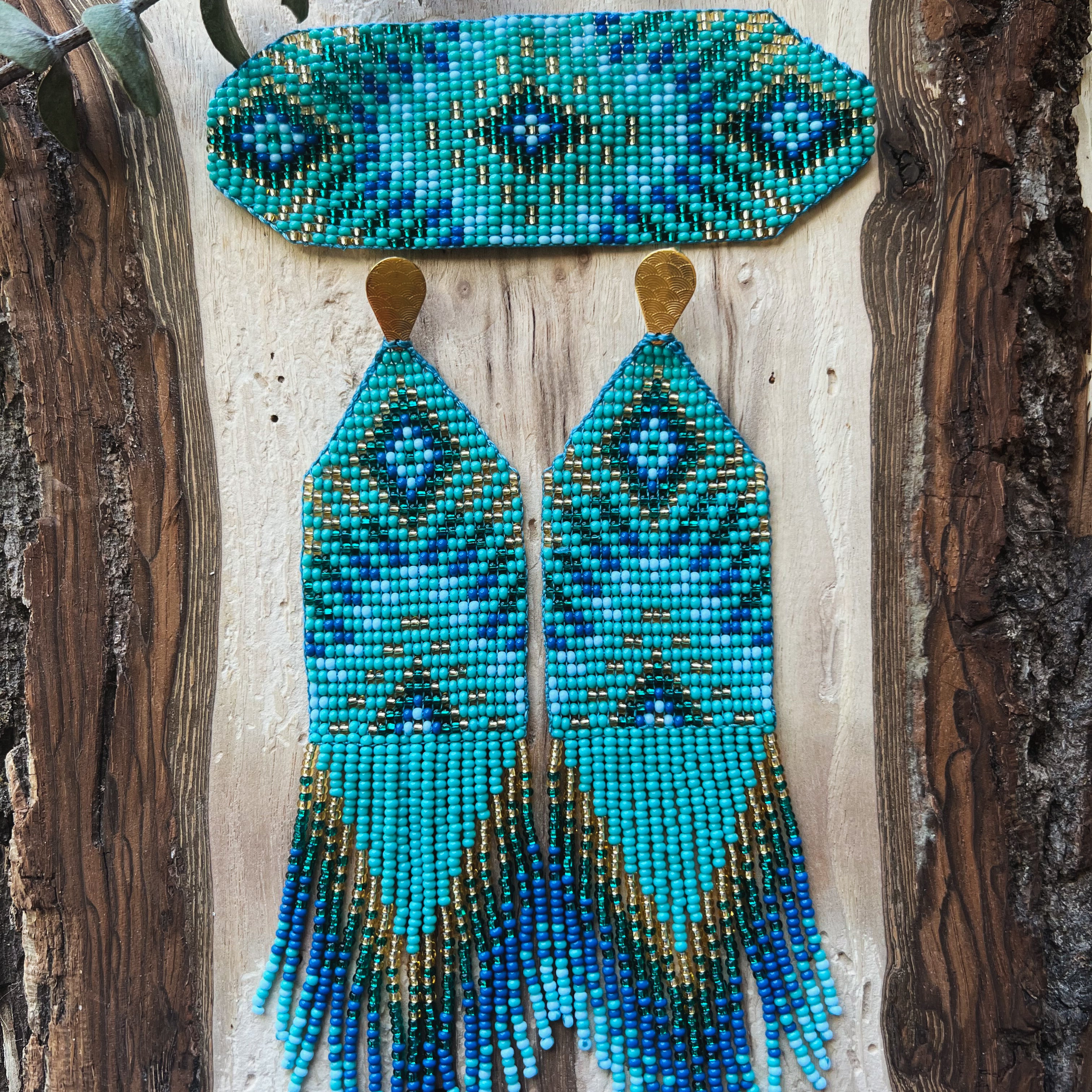 Sol Set ✻ Inga Beaded Earrings + Bracelet Set