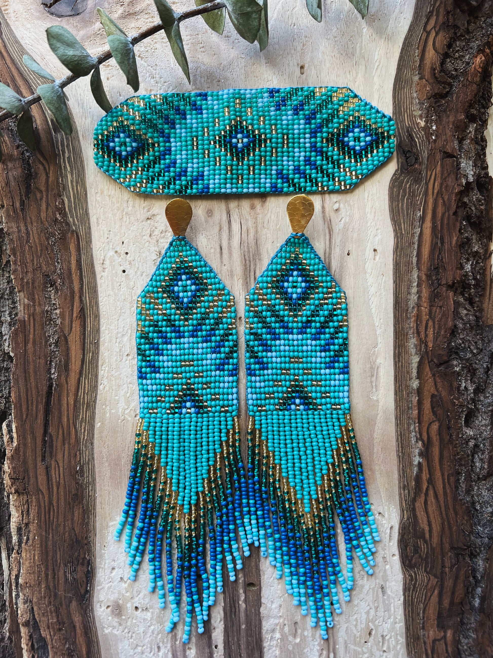 Sol Set ✻ Inga Beaded Earrings + Bracelet Set