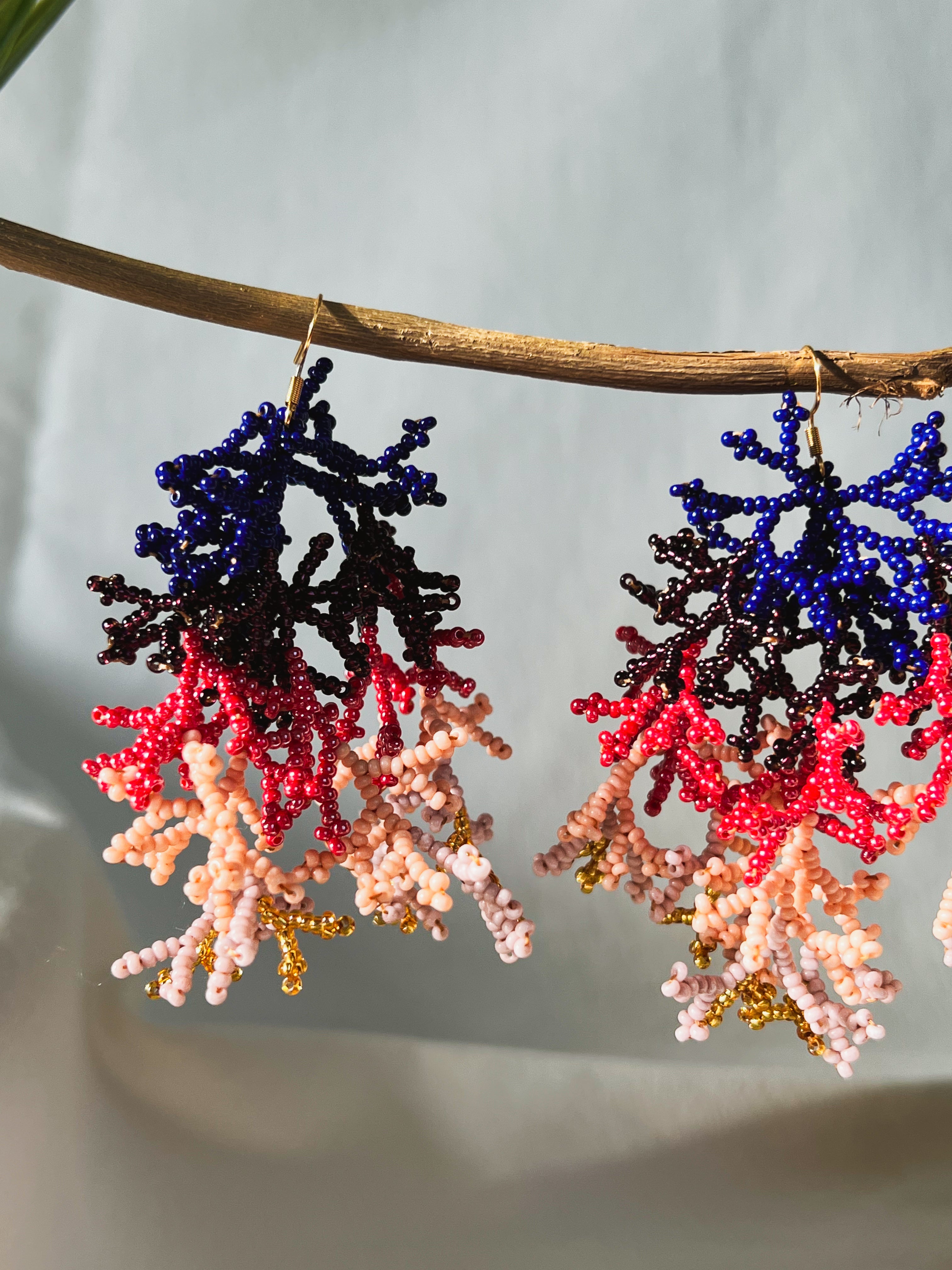 Corals ✻ Inga Beaded Earrings