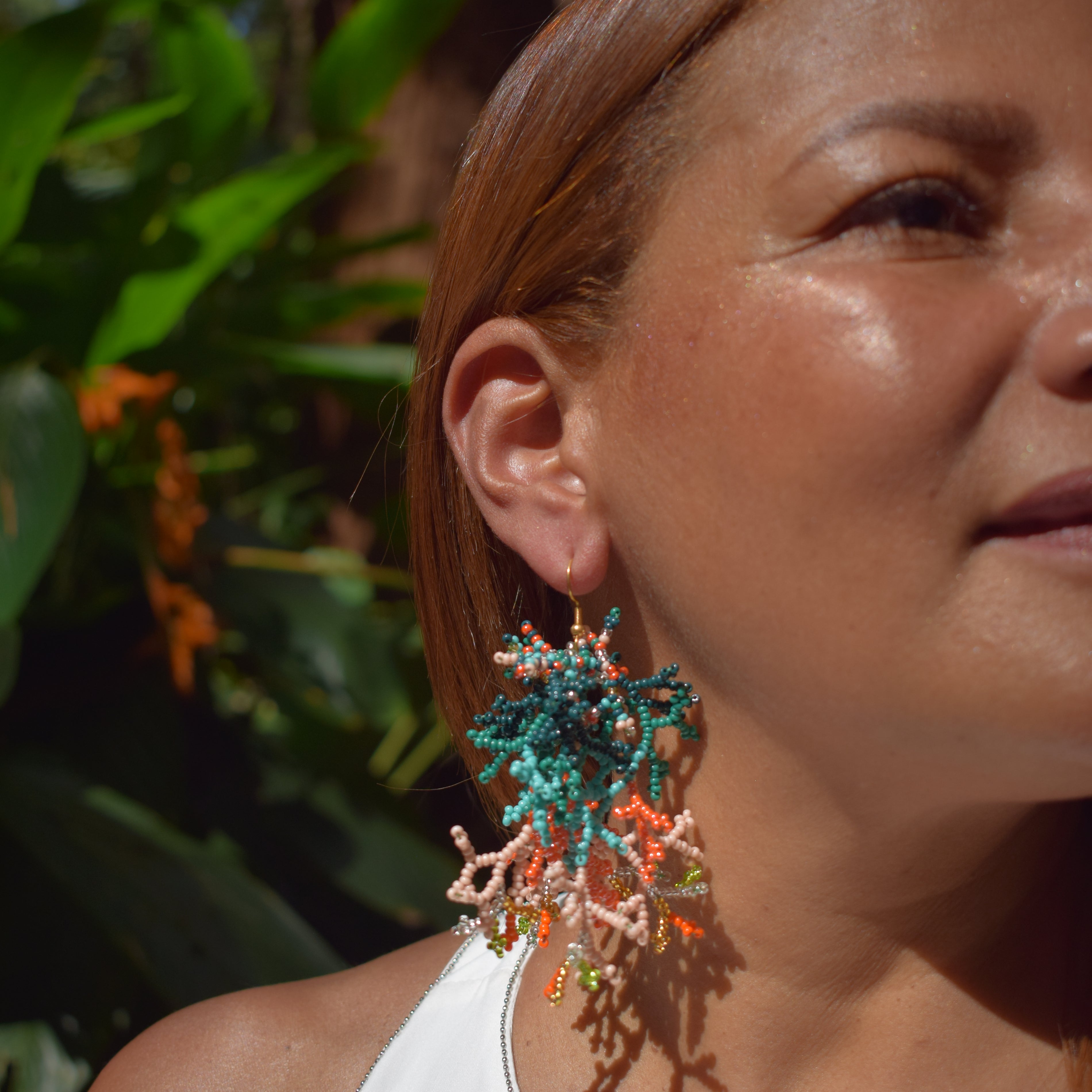 Corals ✻ Inga Beaded Earrings