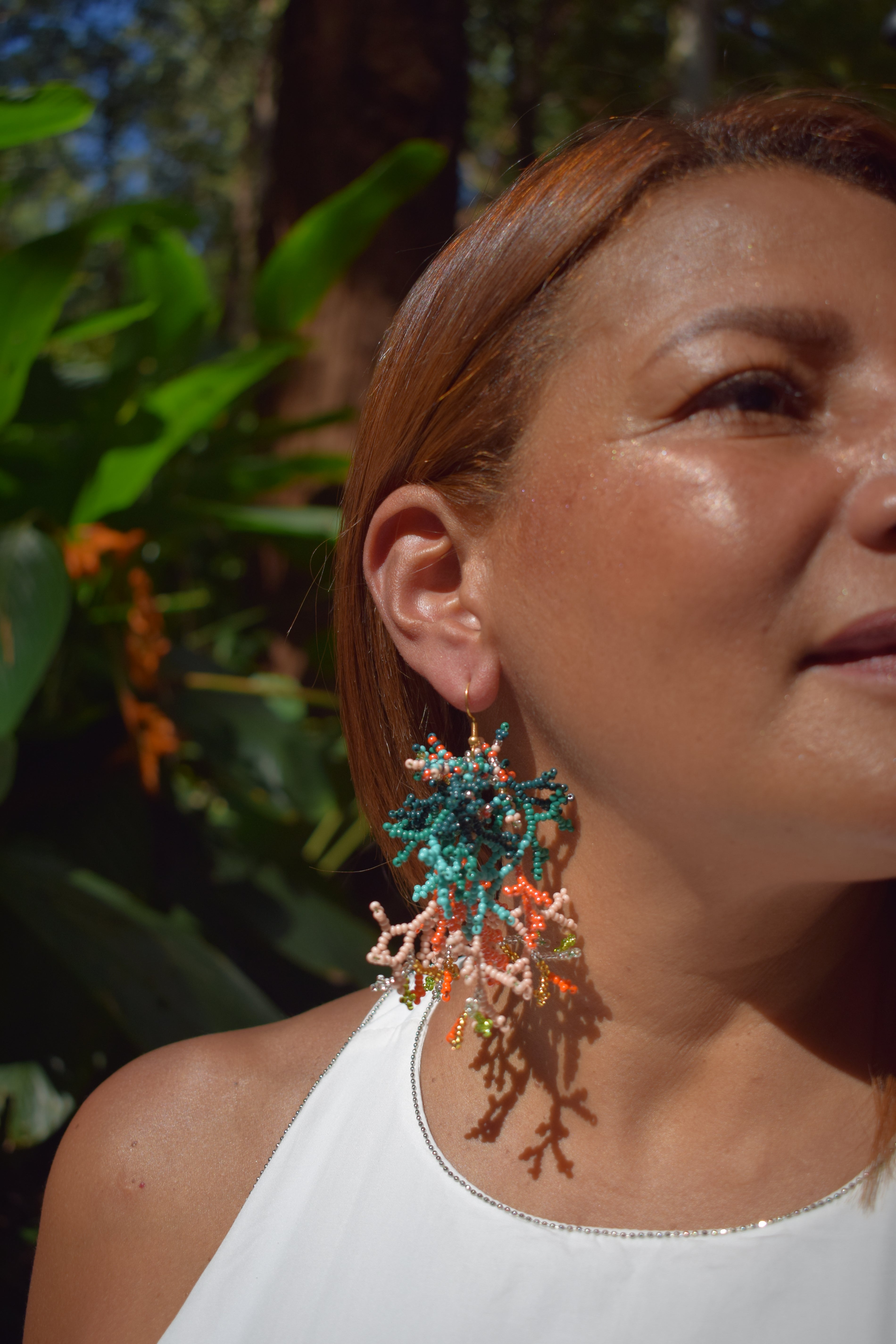 Corals ✻ Inga Beaded Earrings