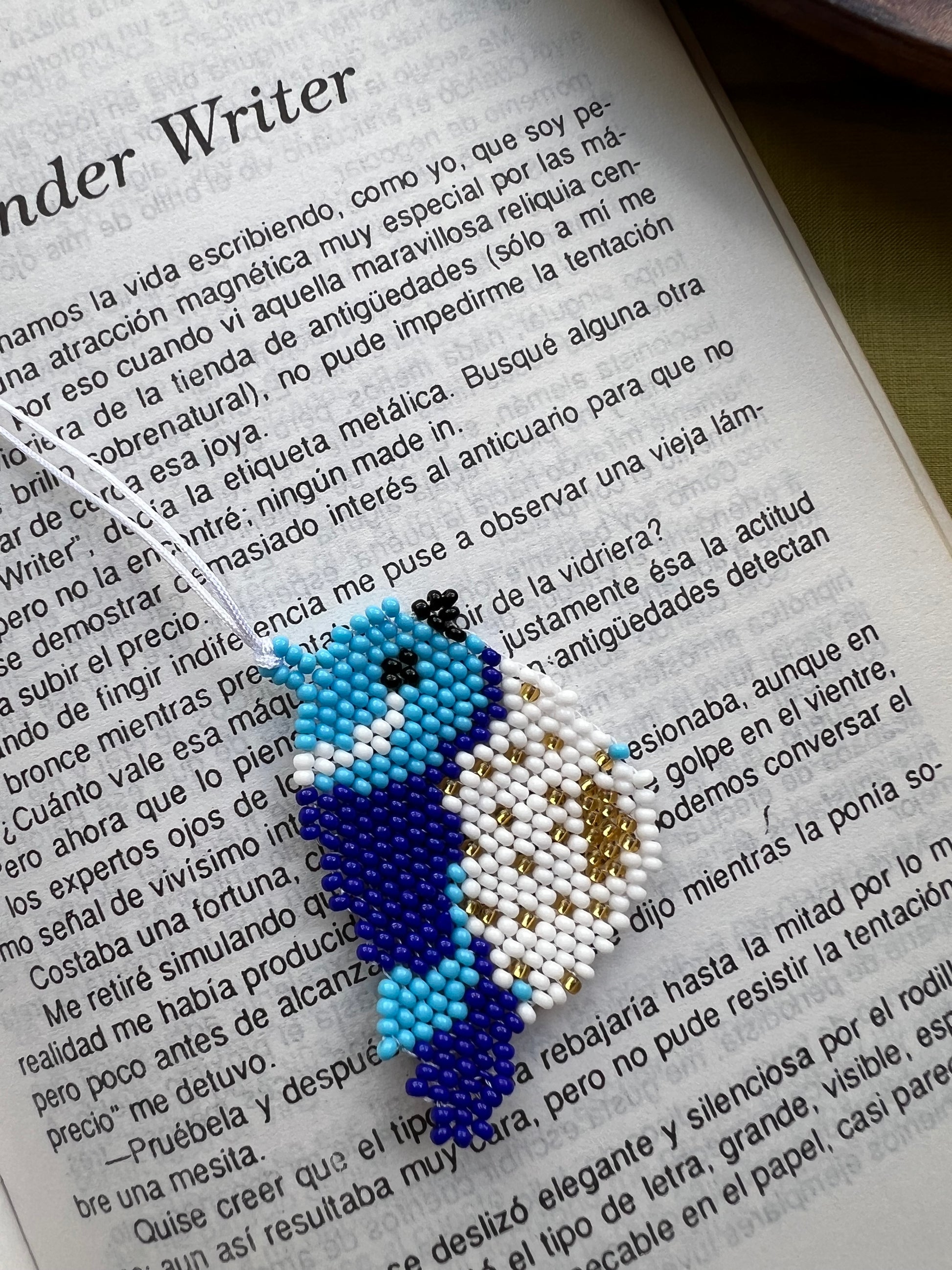 Blue Bird Bookmark ✻ Handmade by Embera Artisans