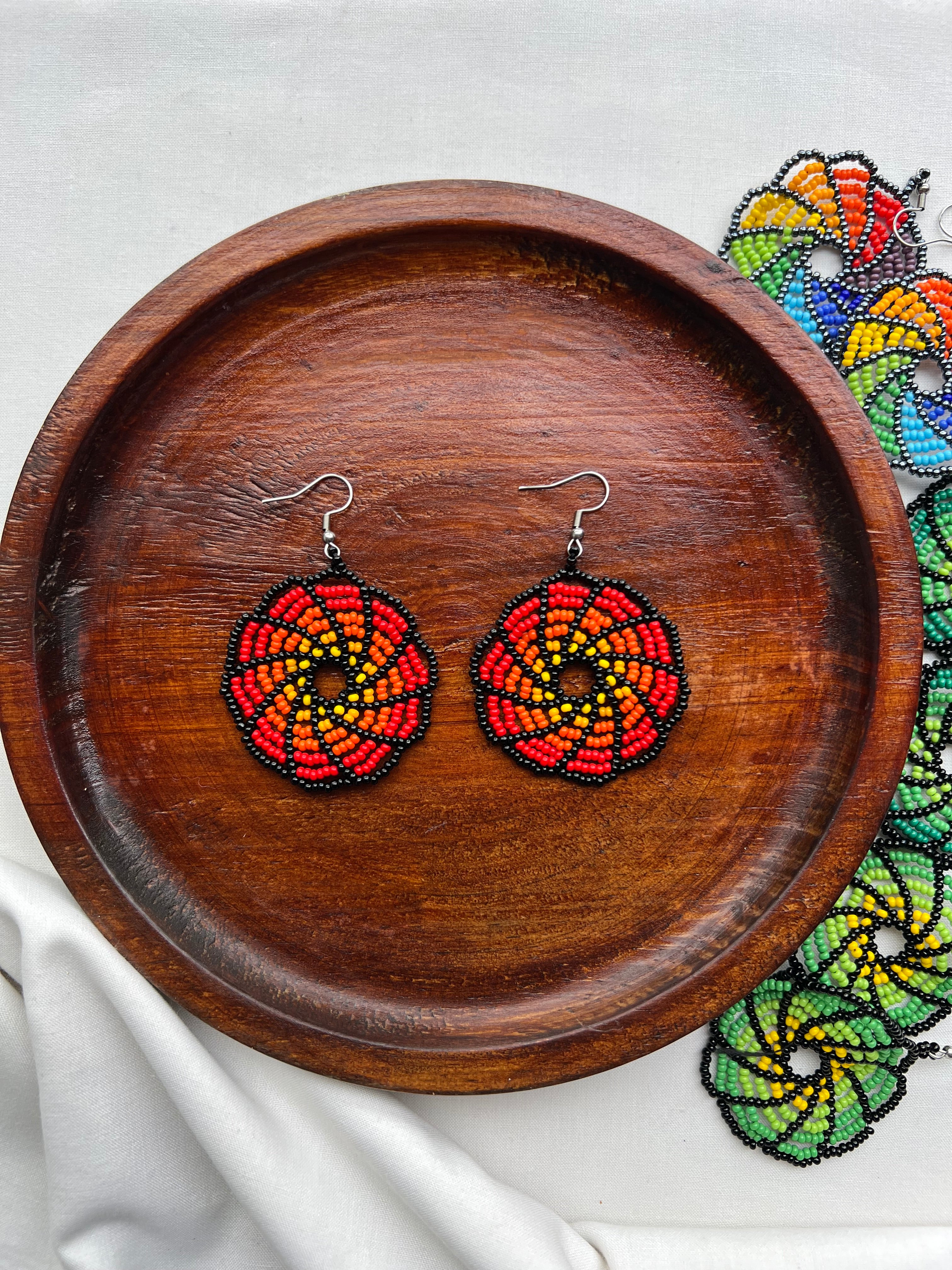 Swirls ✻ Misak Beaded Earrings
