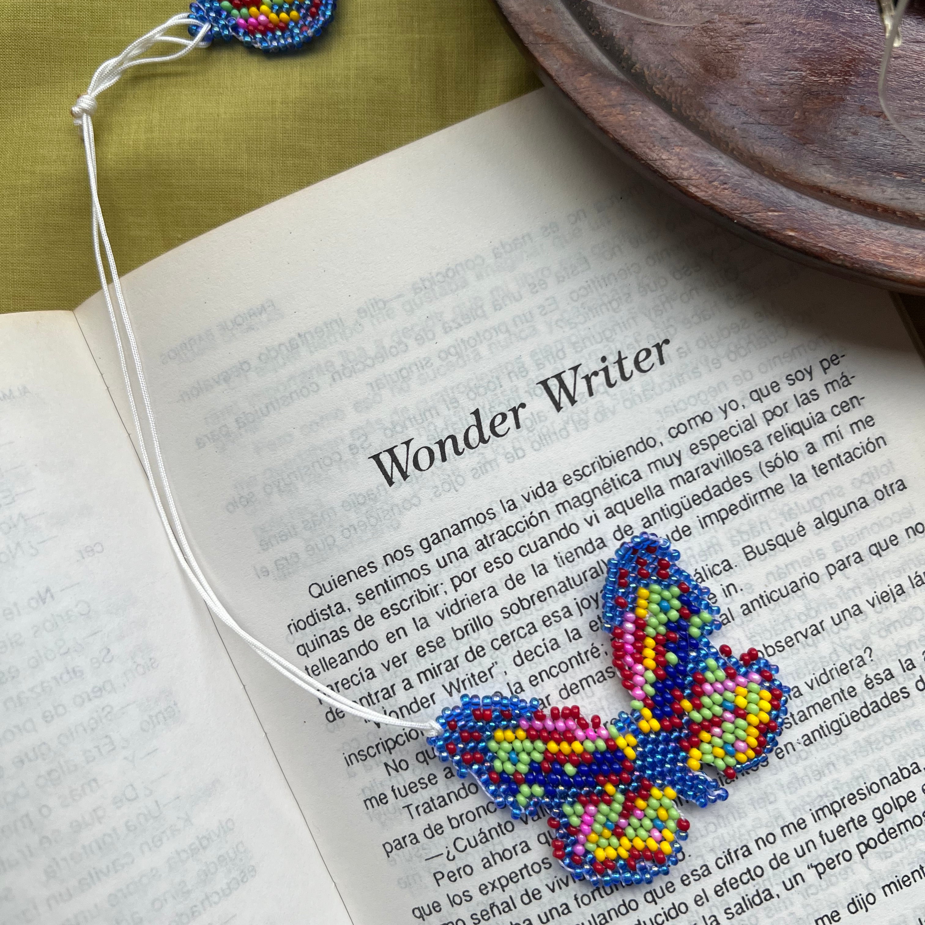 Multicolored Butterfly Bookmark ✻ Hand Beaded by Embera Artisans