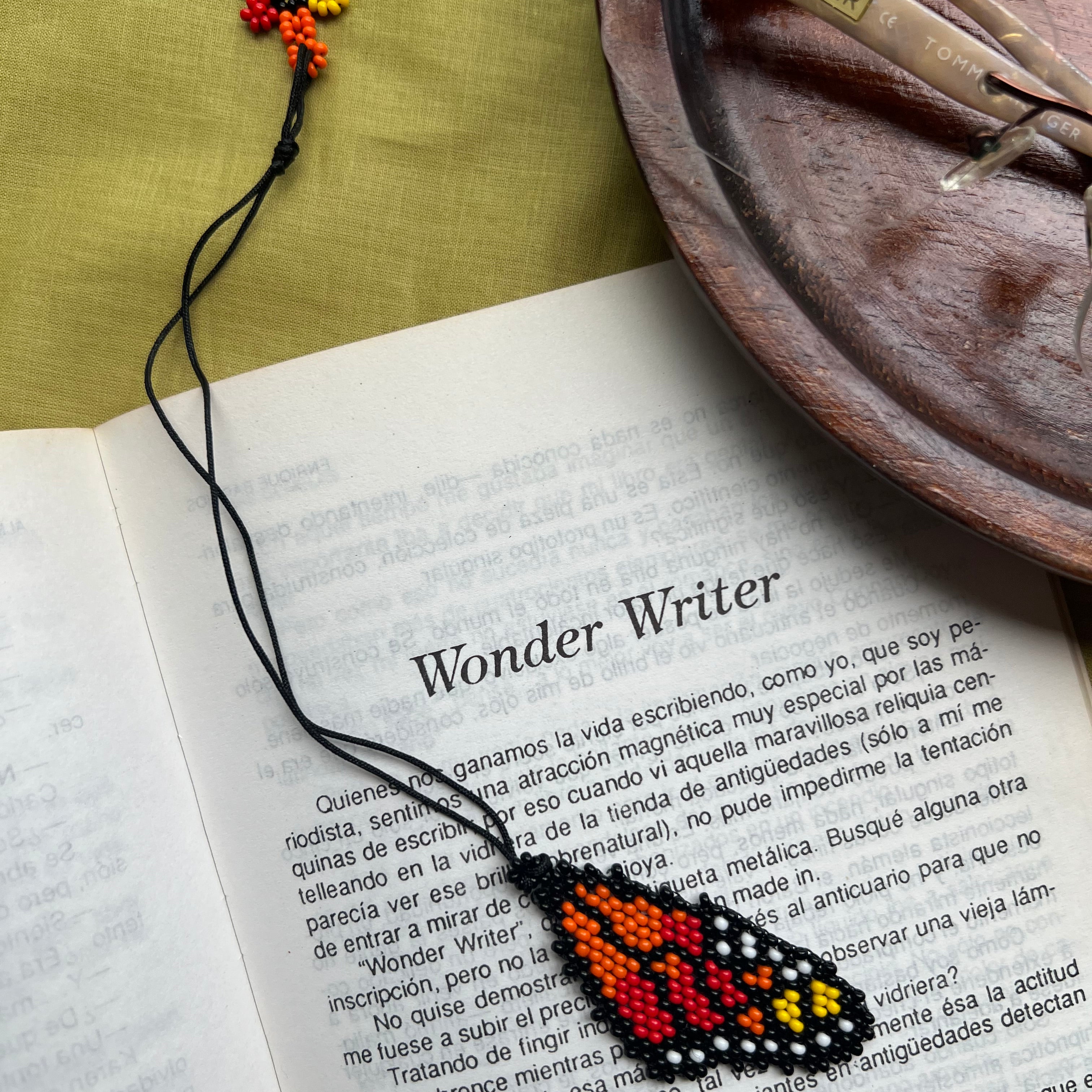 Monarch Wing Bookmark ✻ Hand Beaded by Embera Artisans