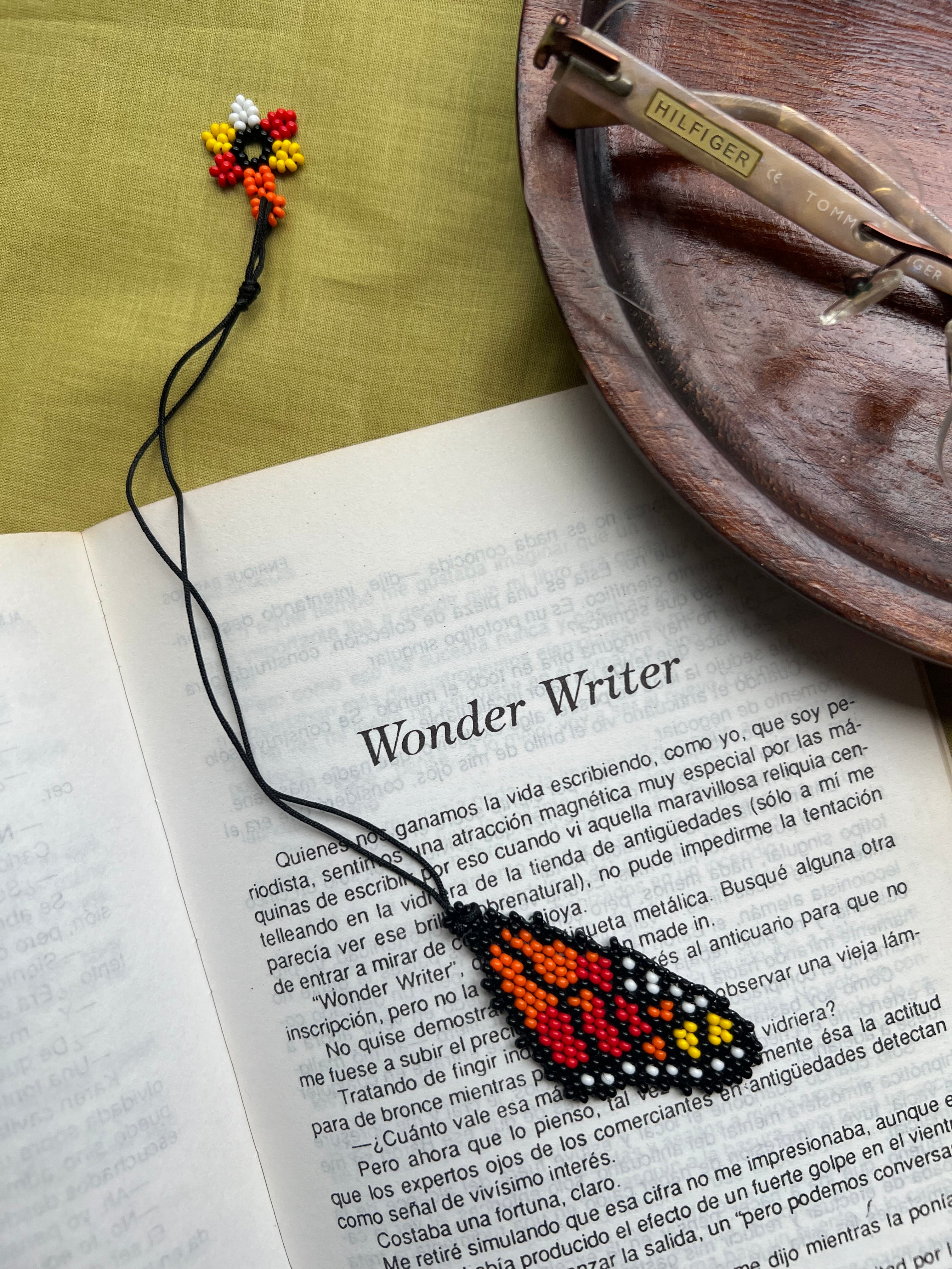 Monarch Wing Bookmark ✻ Hand Beaded by Embera Artisans
