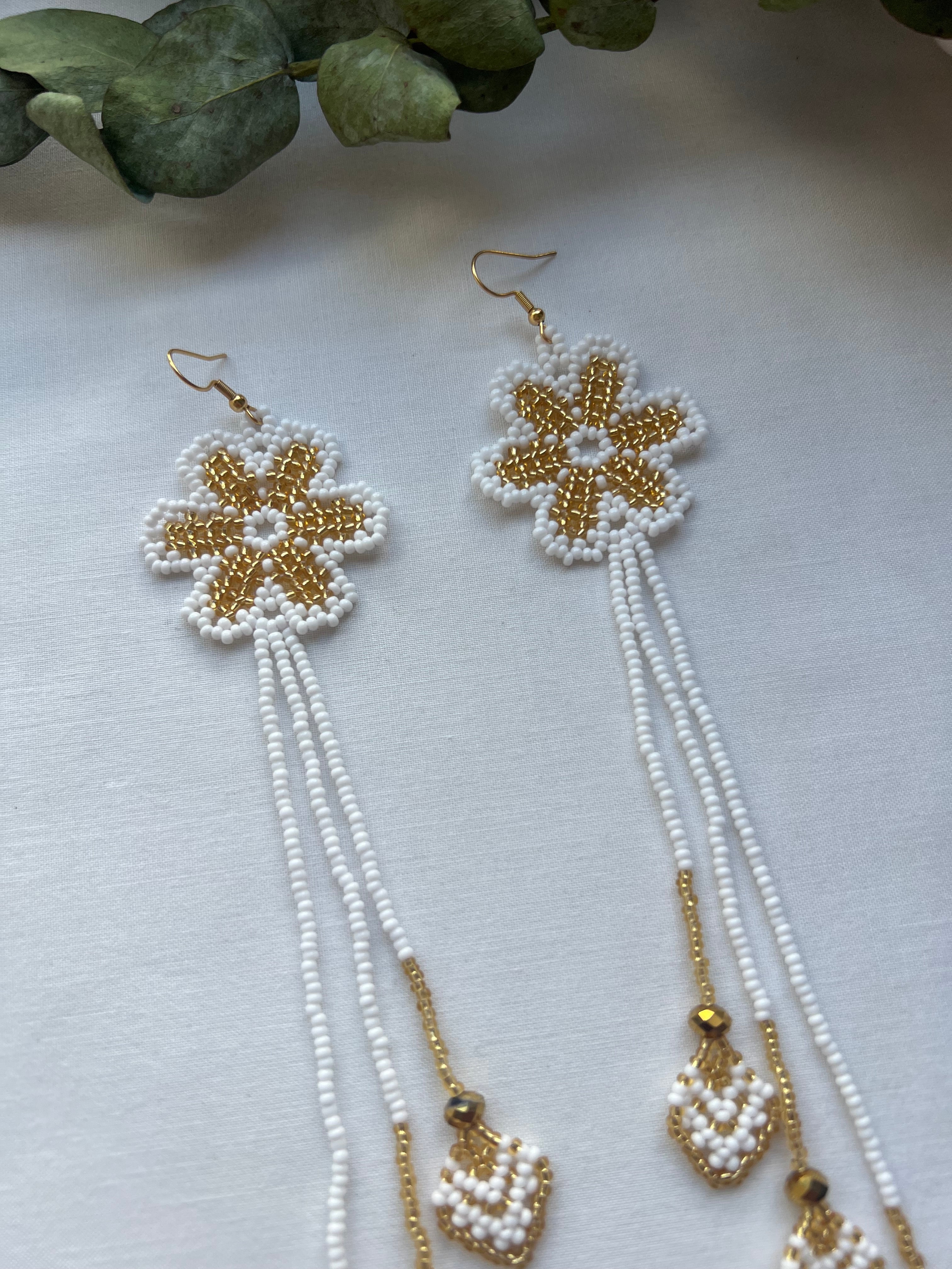 Arrow Bloom ✻ Embera Beaded Earrings