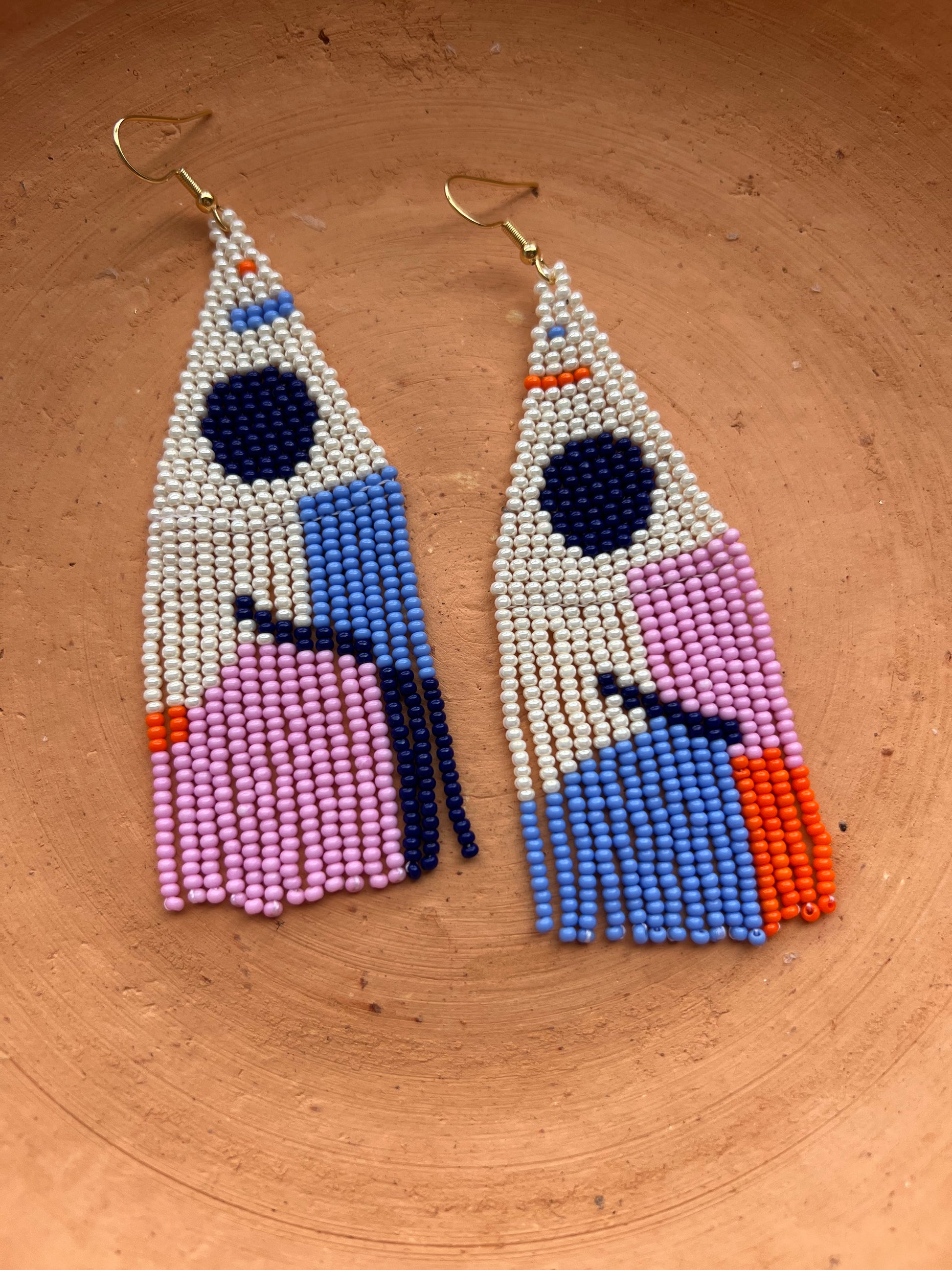 Retro ✻ Misak Beaded Earrings