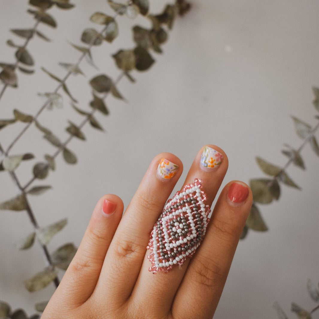 Diamond Rings ✻ Embera Beaded Earrings
