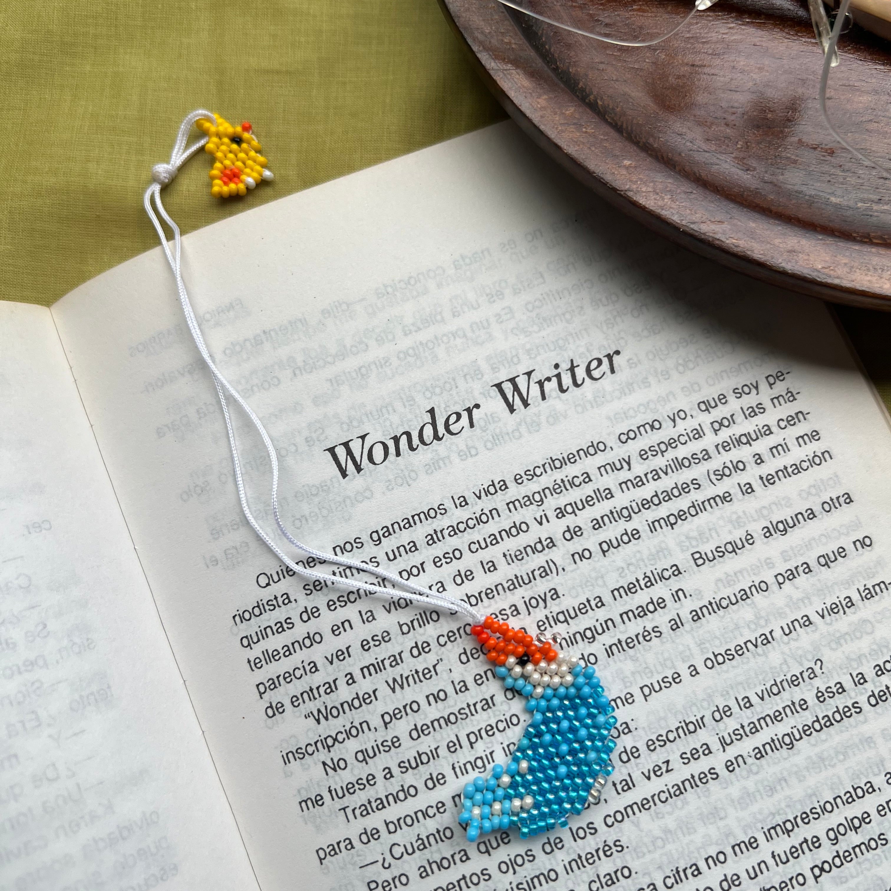Hen & Chick Bookmark ✻ Hand Beaded by Embera Artisans
