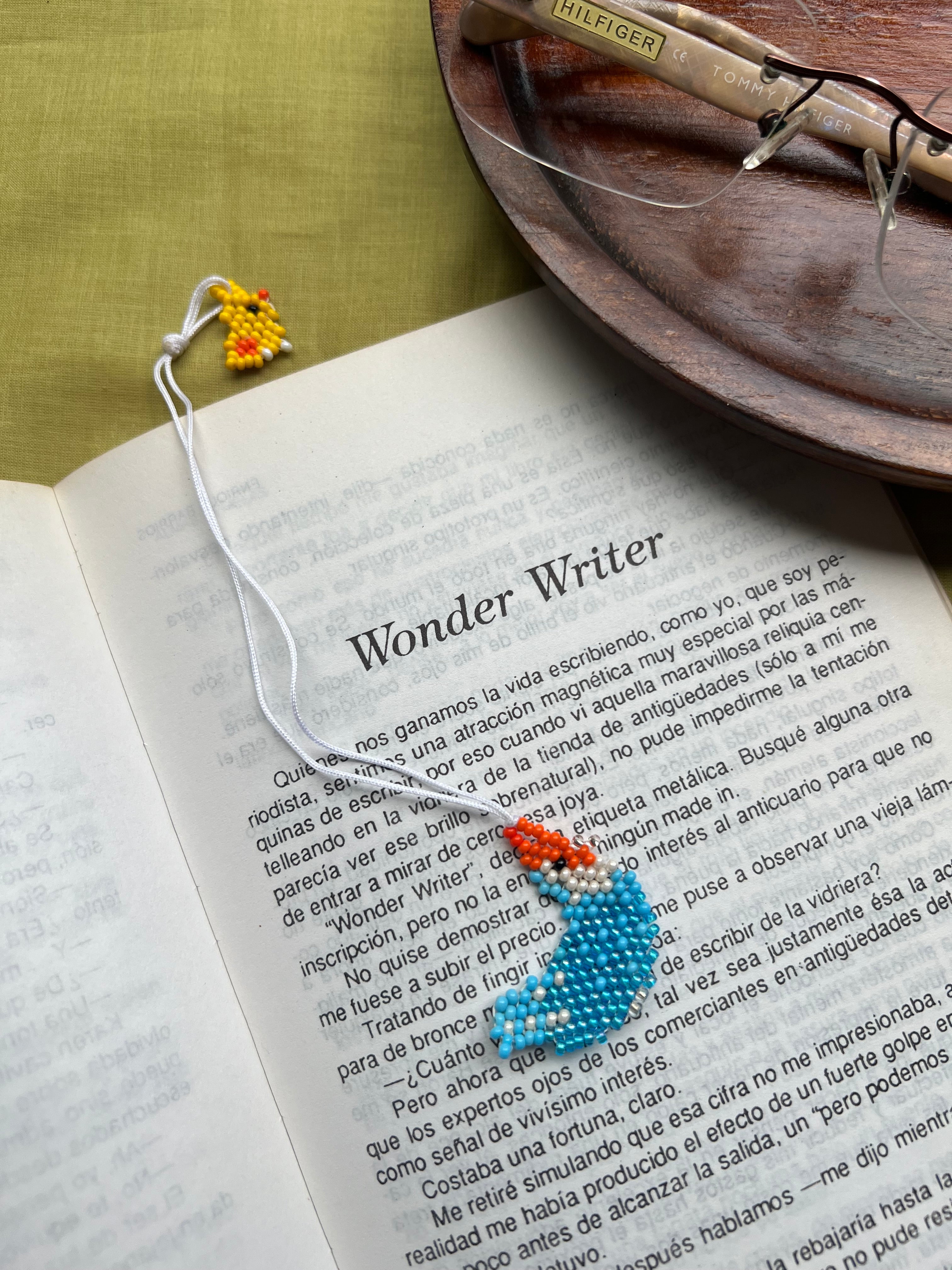 Hen & Chick Bookmark ✻ Hand Beaded by Embera Artisans