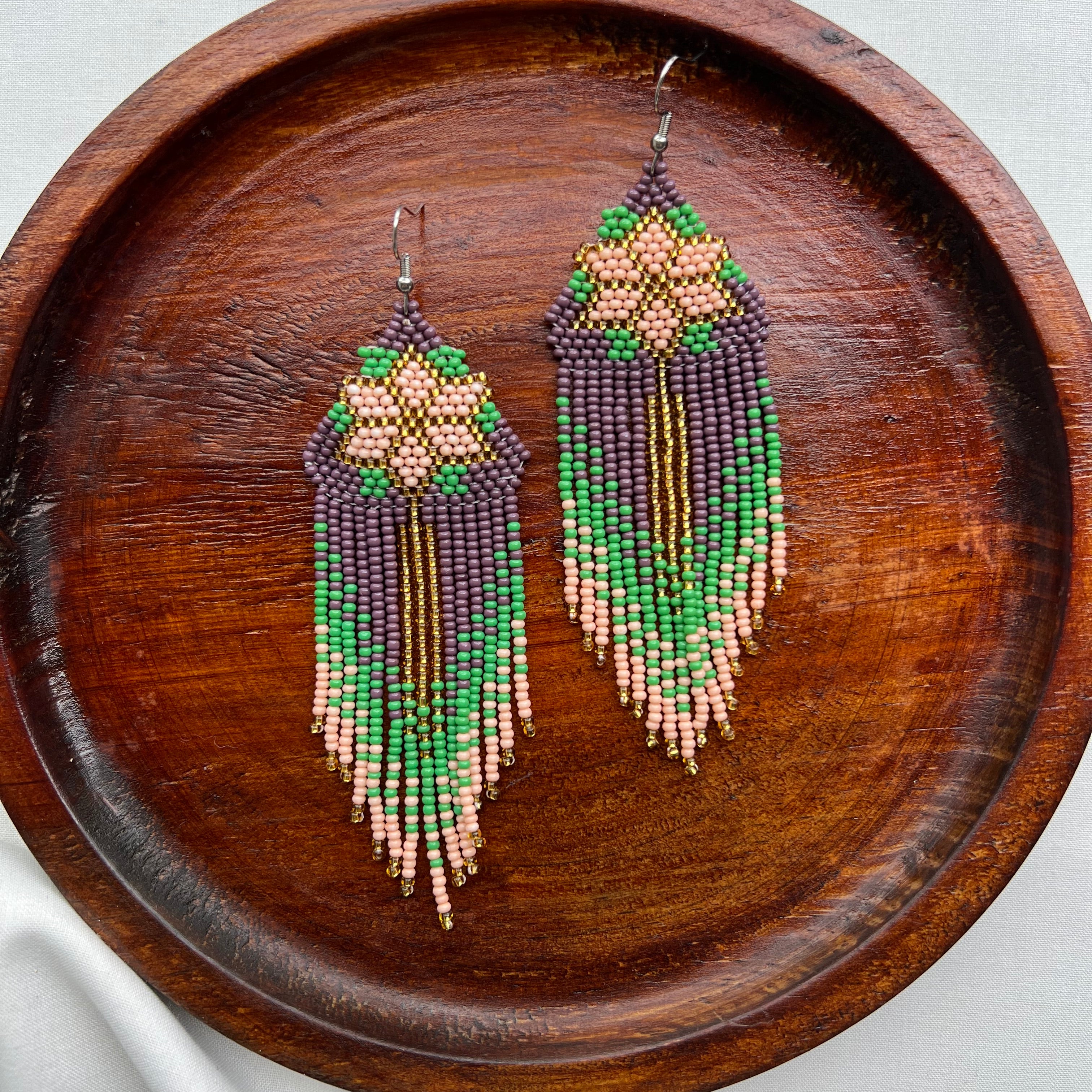 Flor Estrella ✻ Misak Beaded Earrings