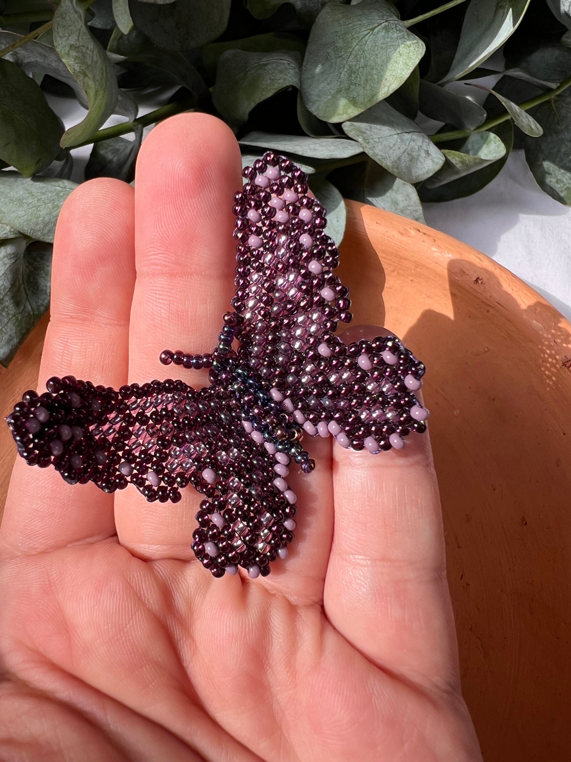 Mariposita ✻ Small Inga Butterfly Beaded Earrings