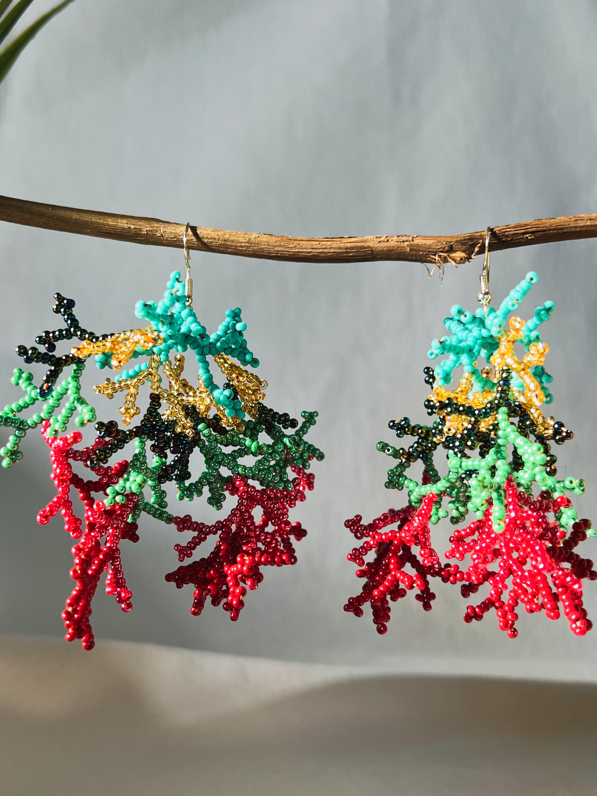 Corals ✻ Inga Beaded Earrings