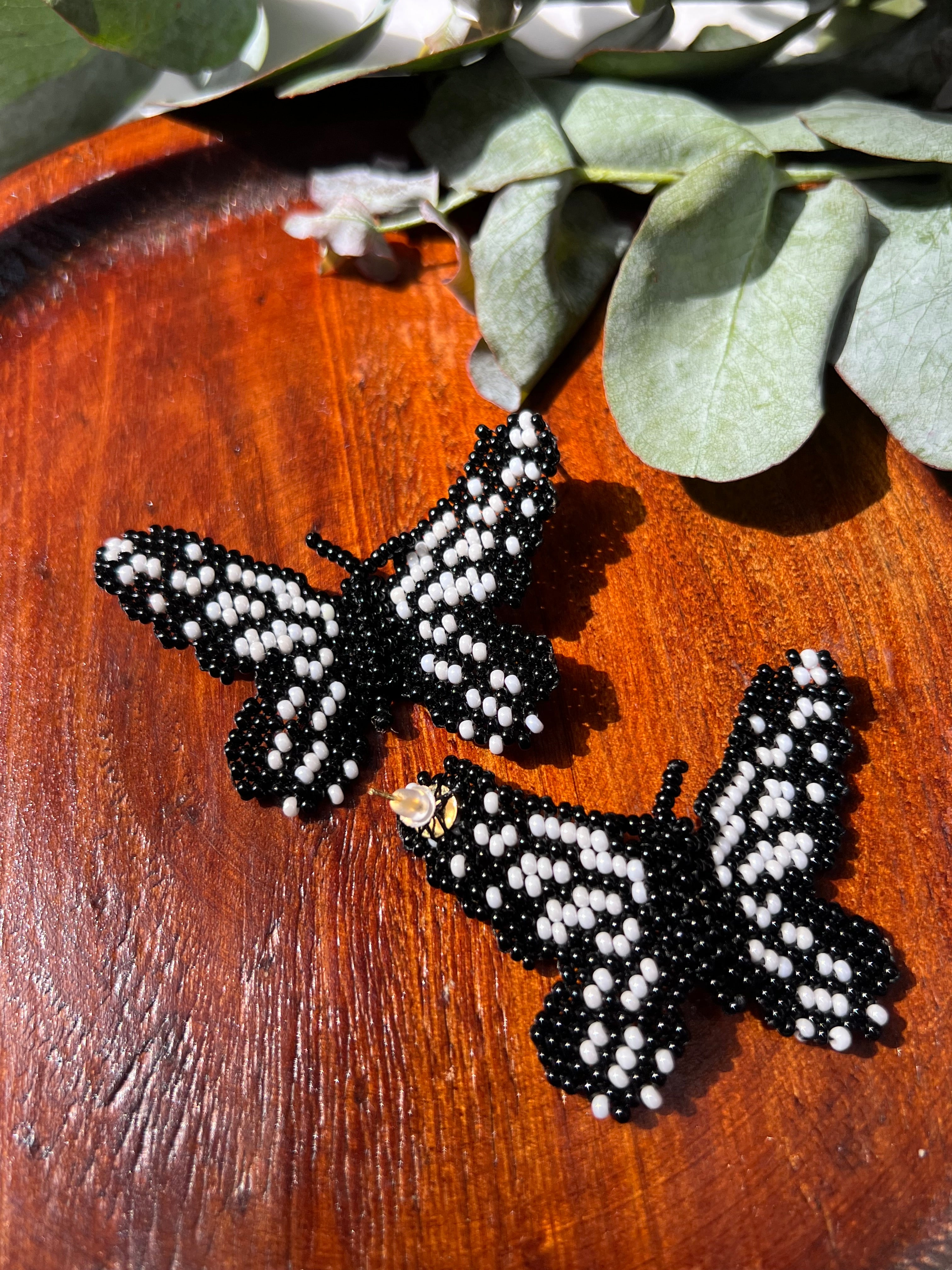 Mariposita ✻ Small Inga Butterfly Beaded Earrings
