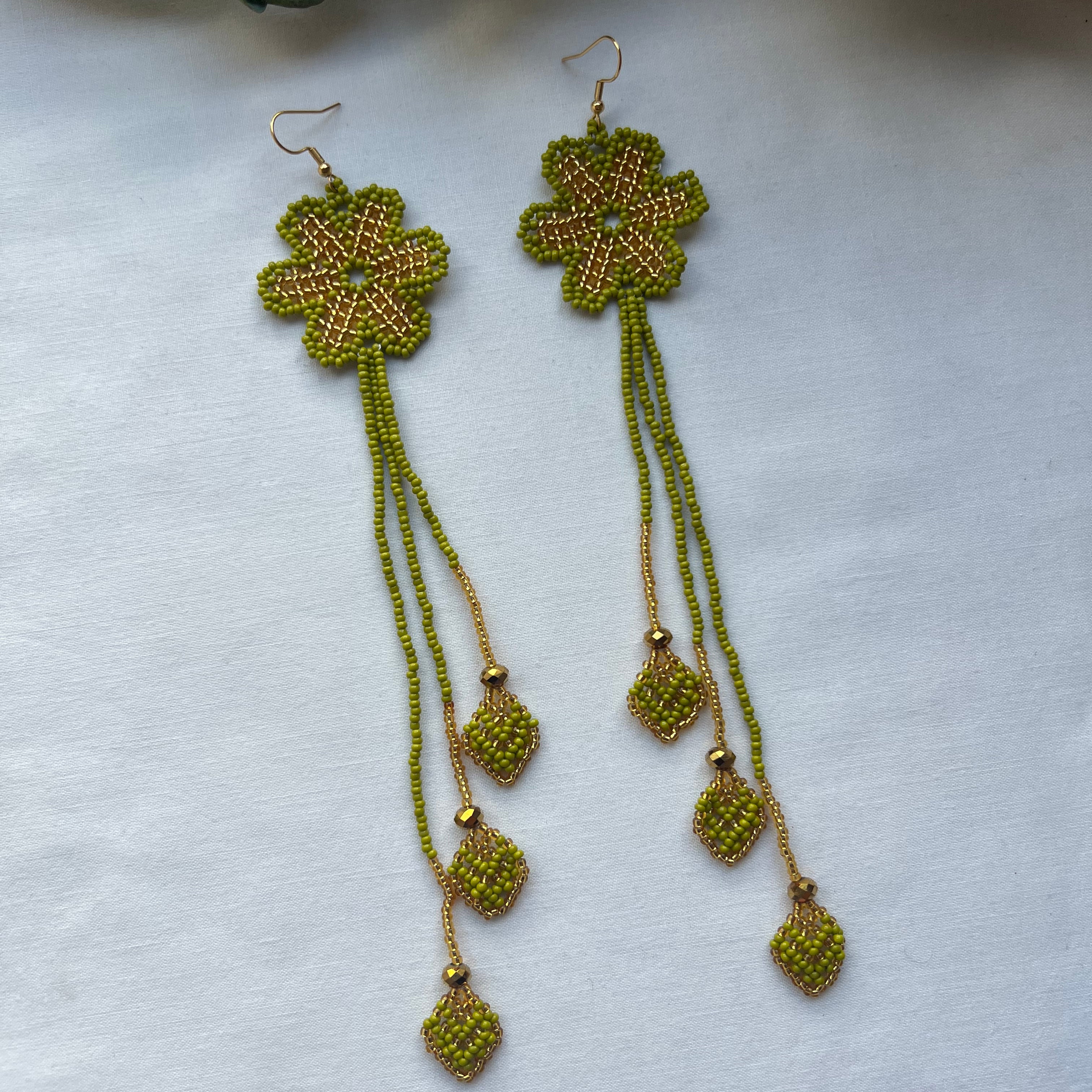 Arrow Bloom ✻ Embera Beaded Earrings