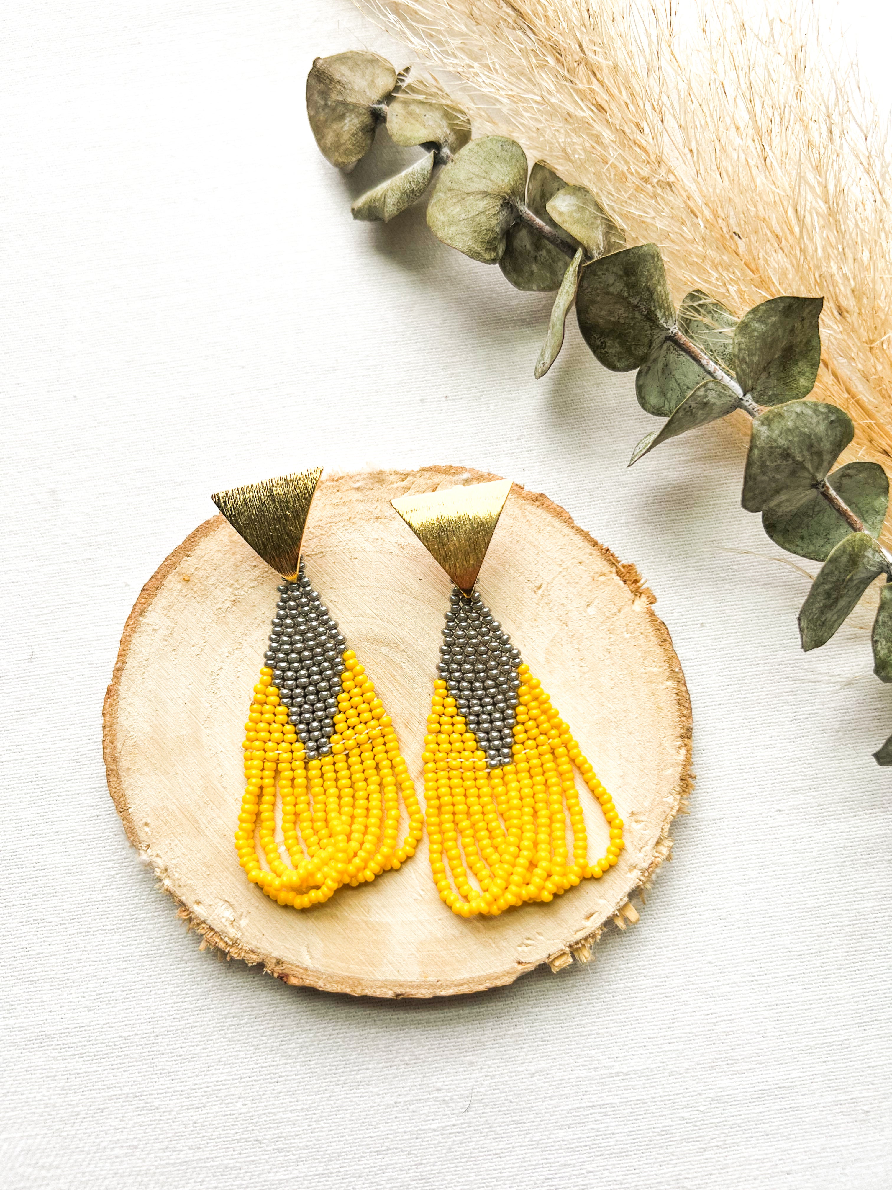 Diamante ✻ Misak Beaded Earrings