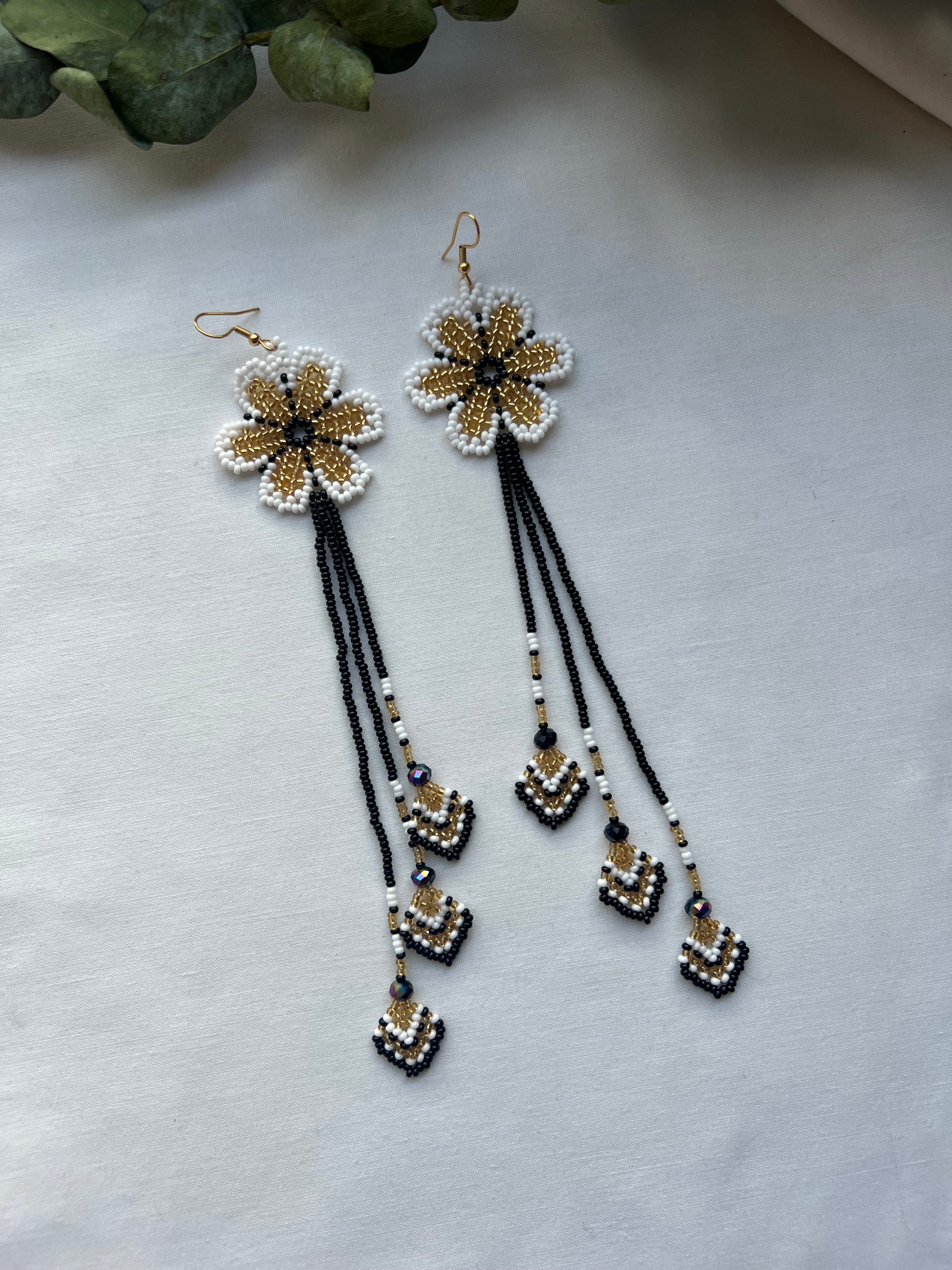 Arrow Bloom ✻ Embera Beaded Earrings