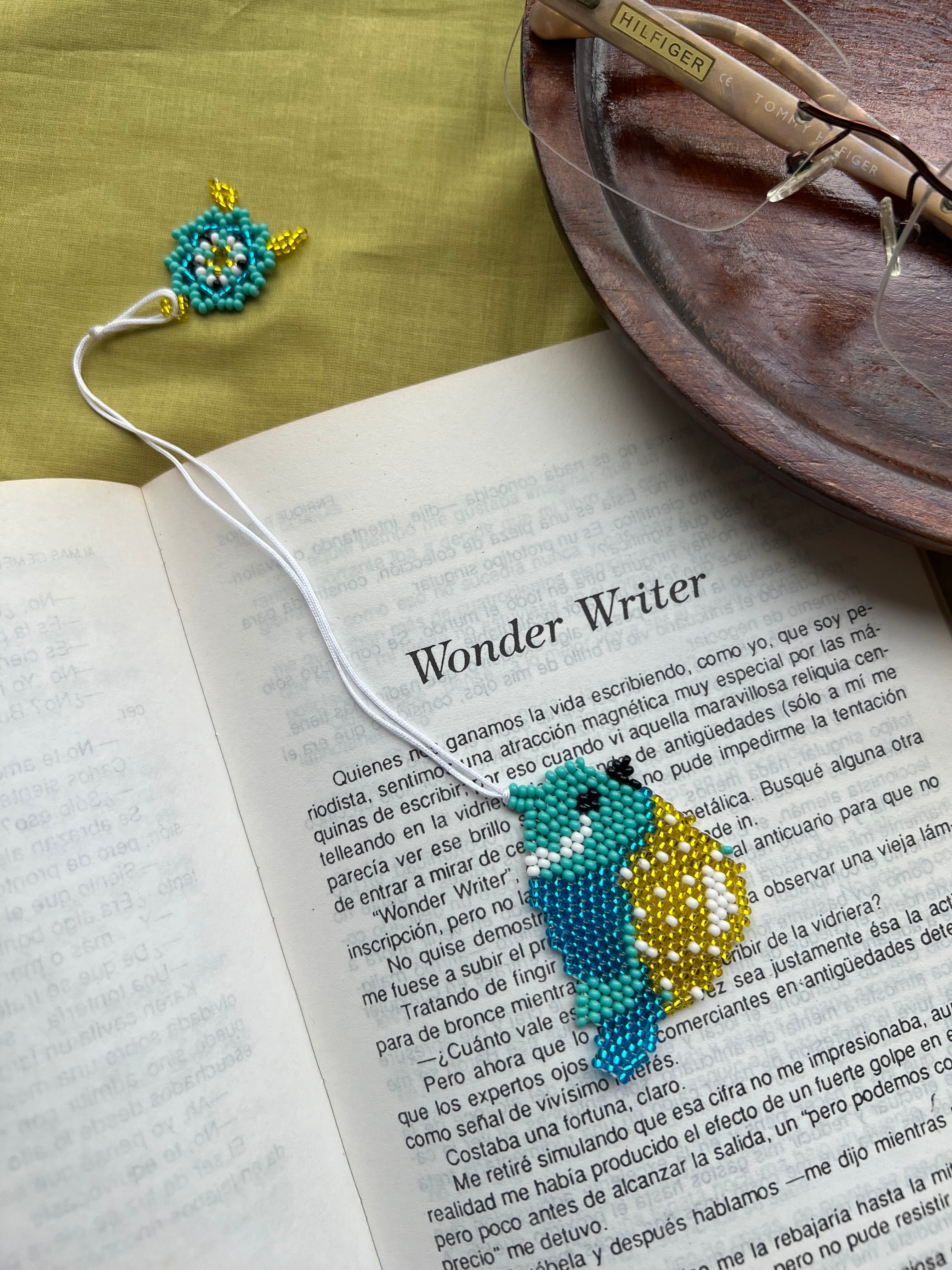 Turquoise Bird Bookmark ✻ Handmade by Embera Artisans