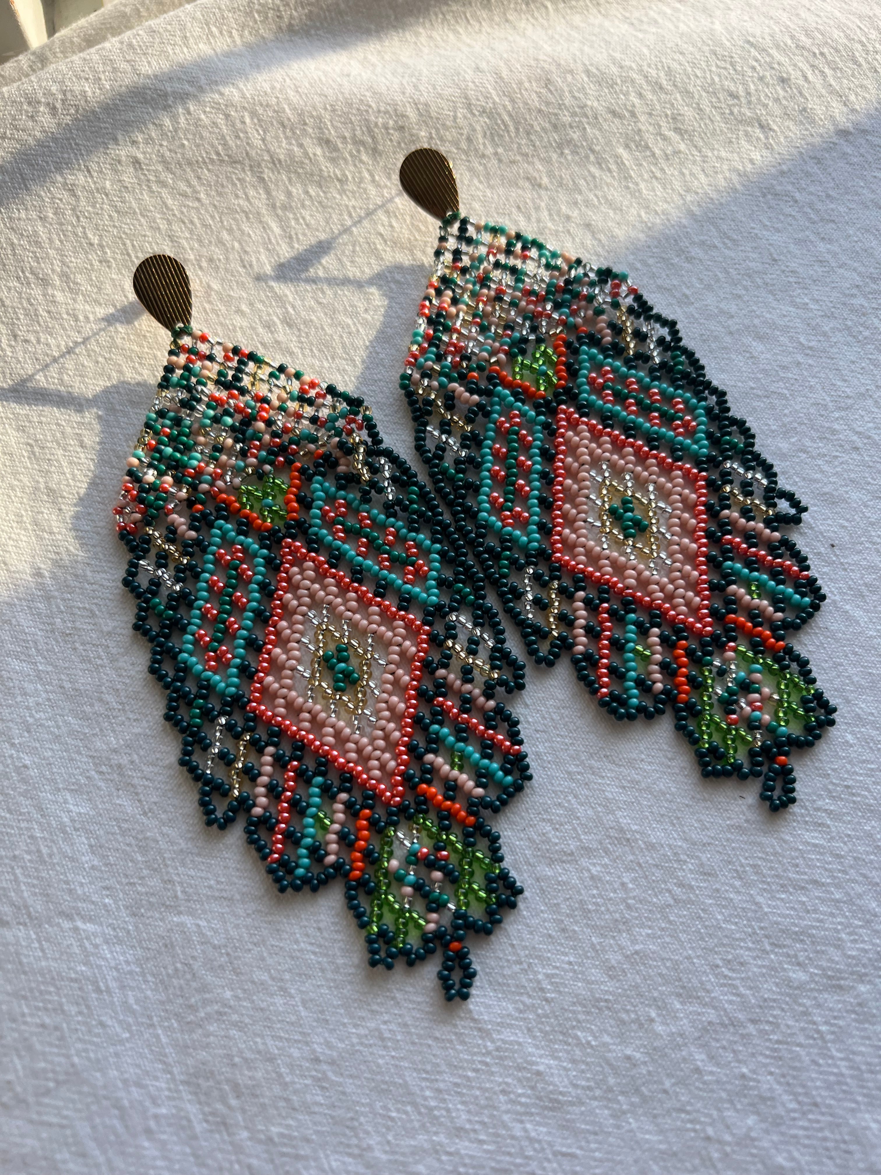 Lace-y ✻ Inga Beaded Earrings