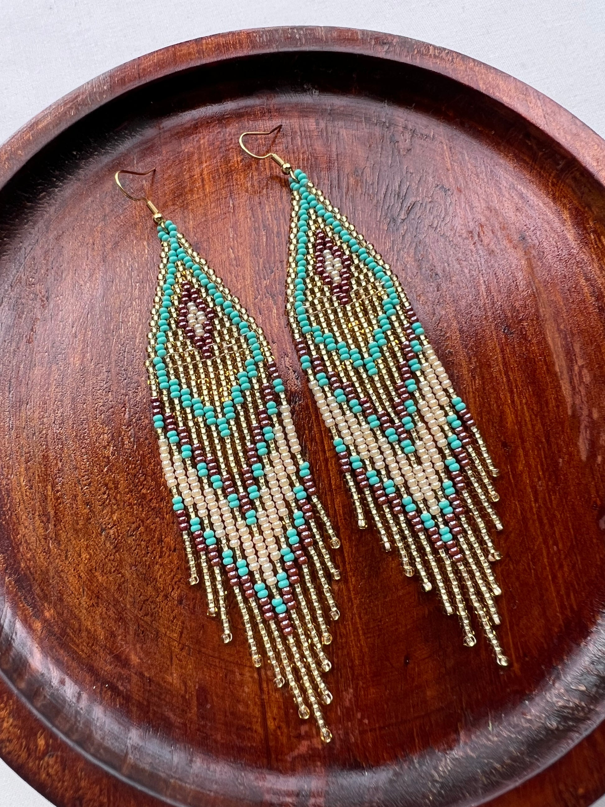 Amanecer Turquesa ✻ Misak Beaded Earrings