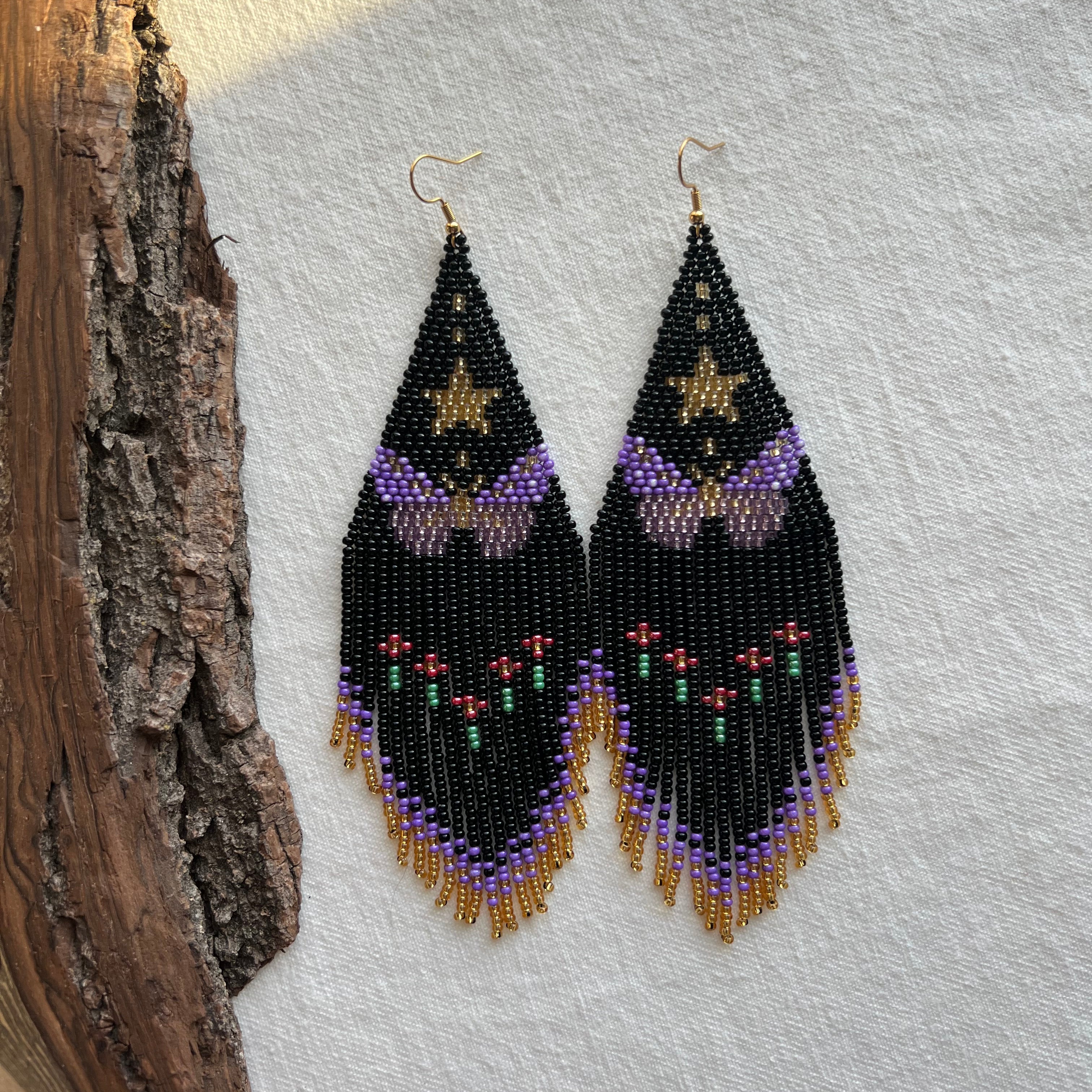 Mari Morada ✻ Misak Beaded Earrings
