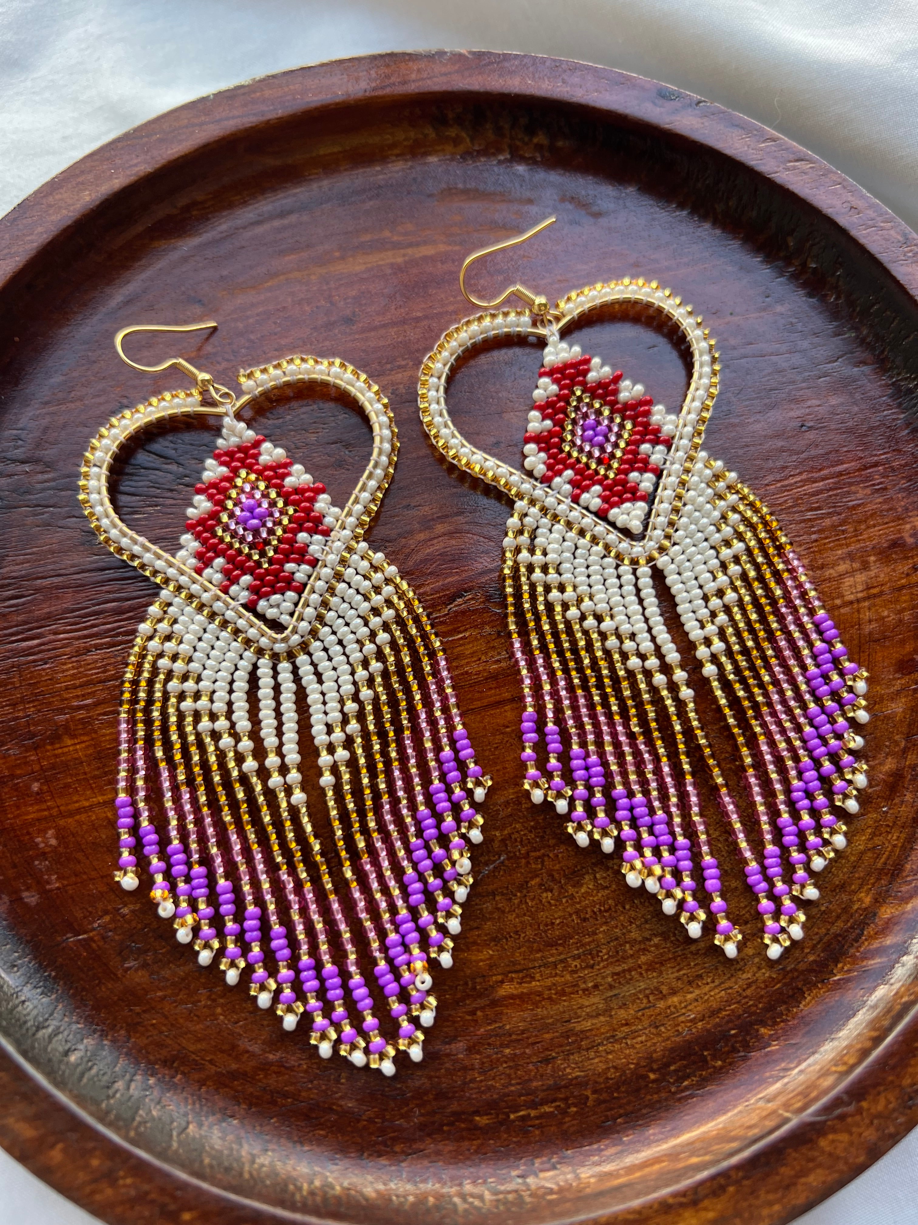 Mi Corazón ✻ Misak Beaded Earrings