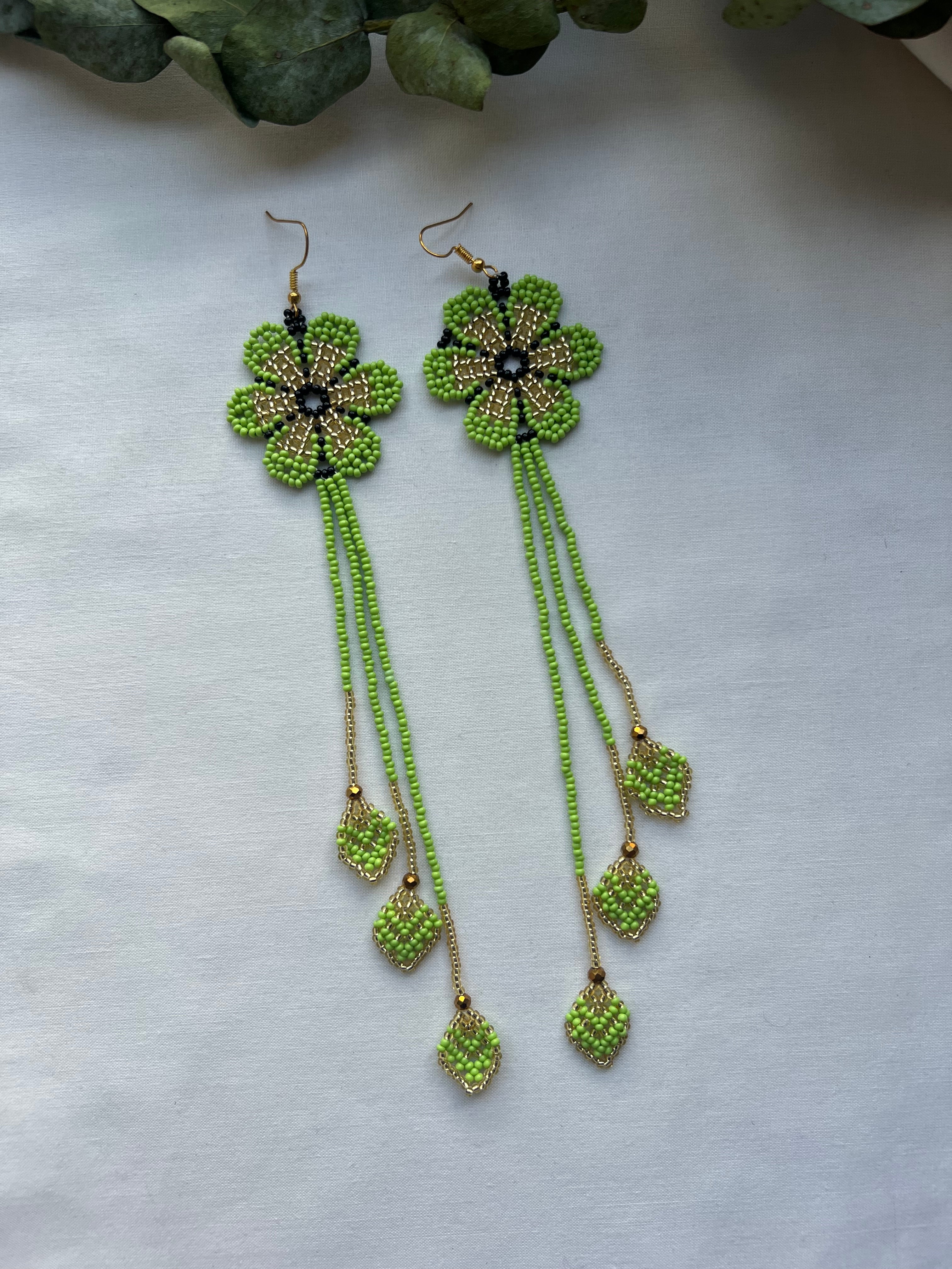 Arrow Bloom ✻ Embera Beaded Earrings