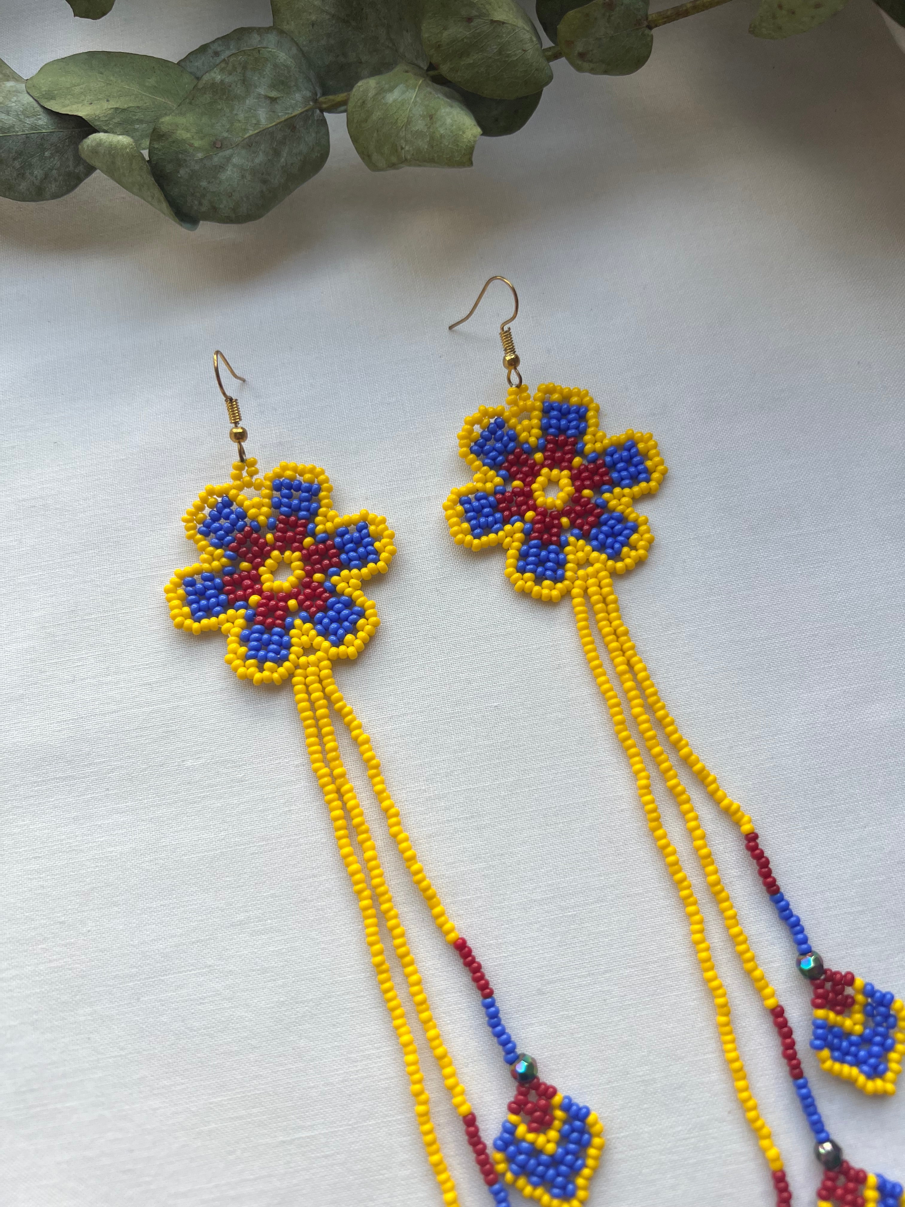 Arrow Bloom ✻ Embera Beaded Earrings