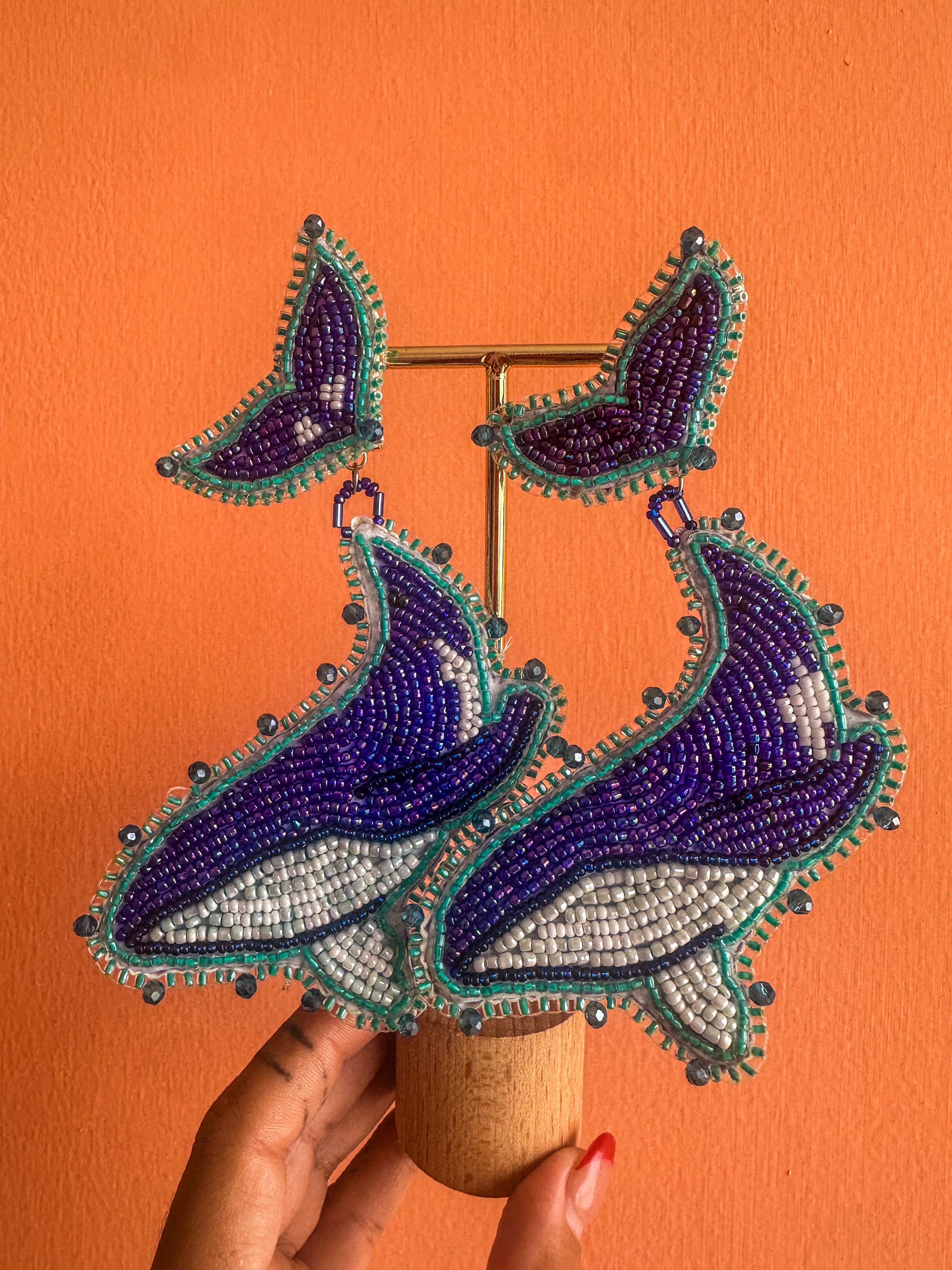 Humpback Whale Earrings ✻ Stinging Ray Collection (MADE TO ORDER)