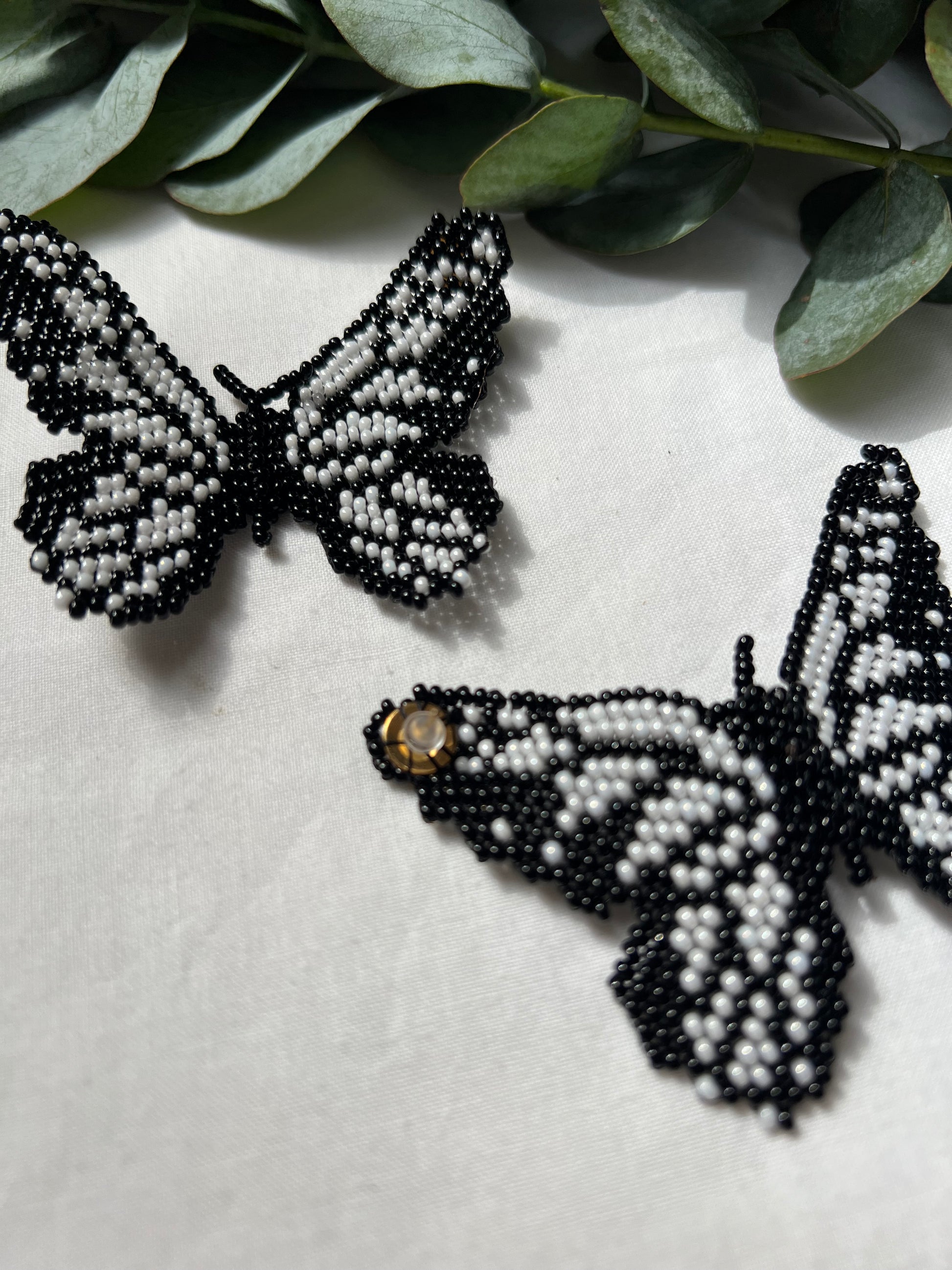 Mariposa ✻ Large Inga Butterfly Beaded Earrings