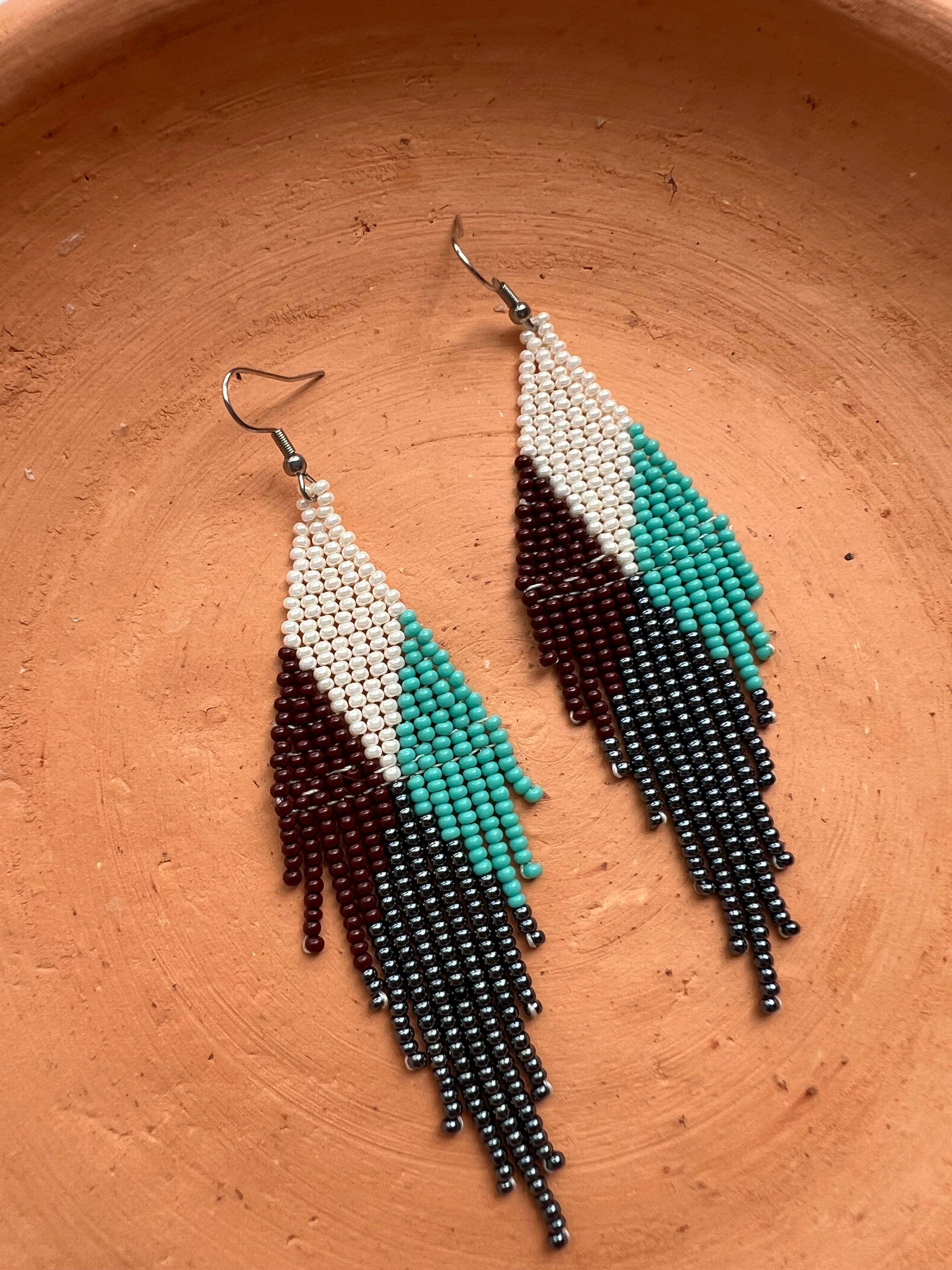 4 Corners ✻ Misak Beaded Earrings