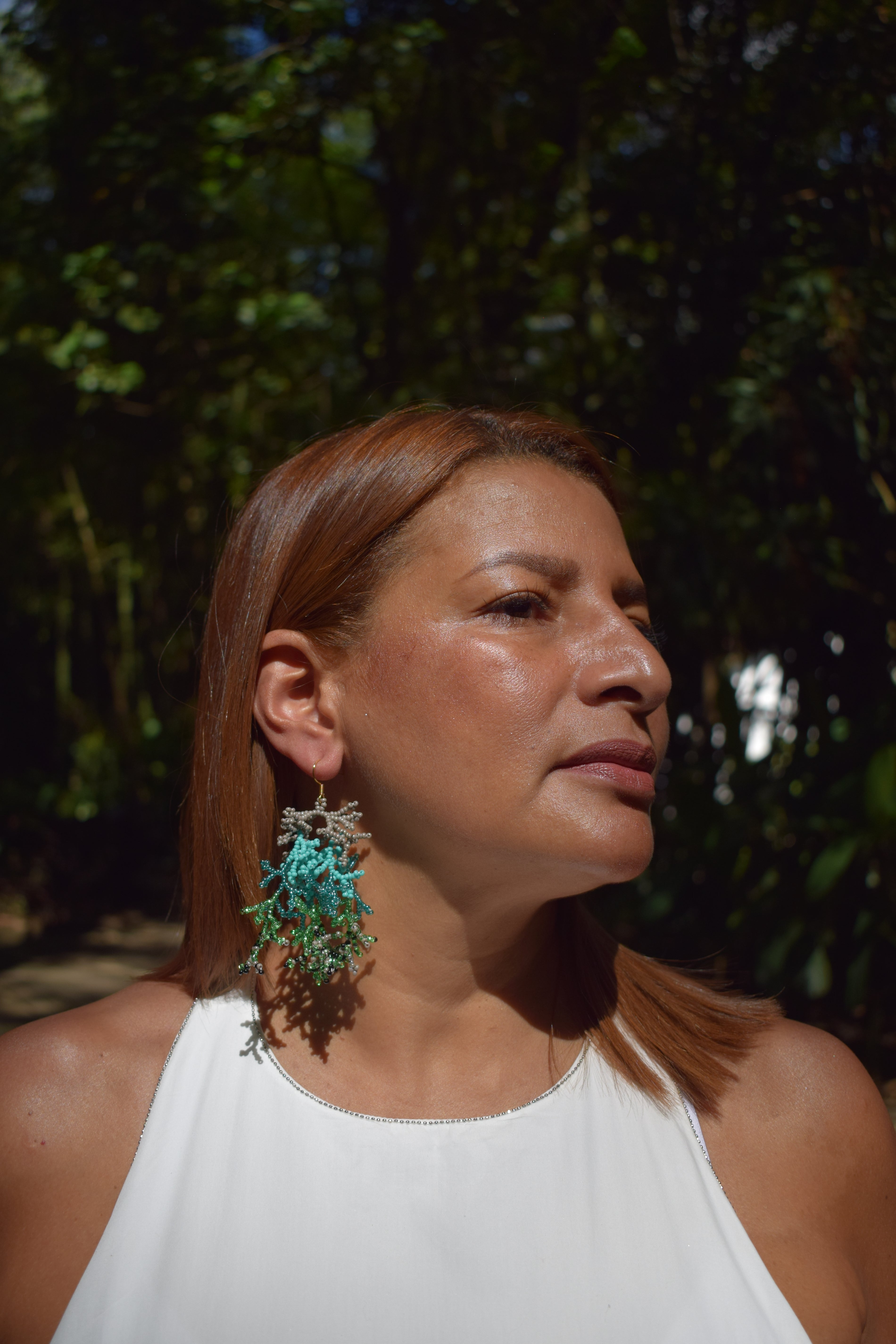 Corals ✻ Inga Beaded Earrings