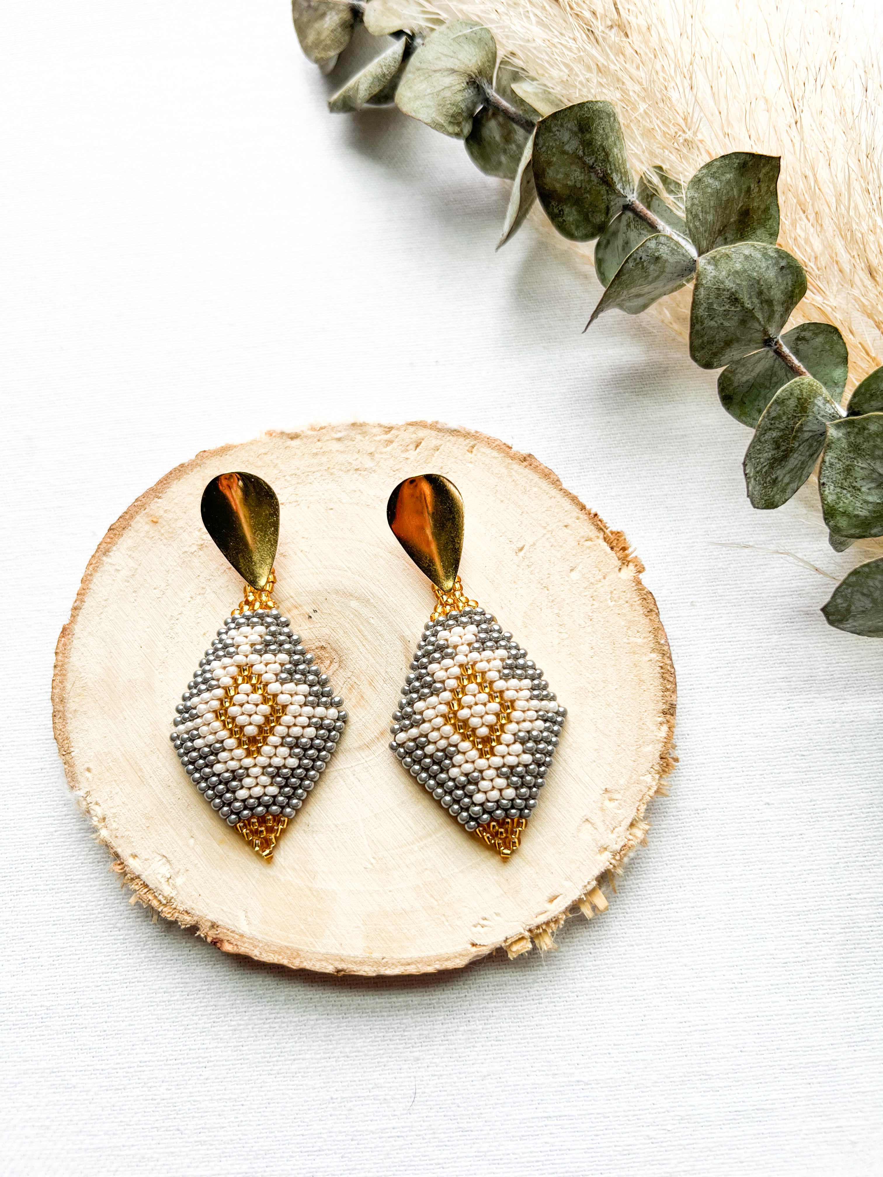 Diamante ✻ Misak Beaded Earrings