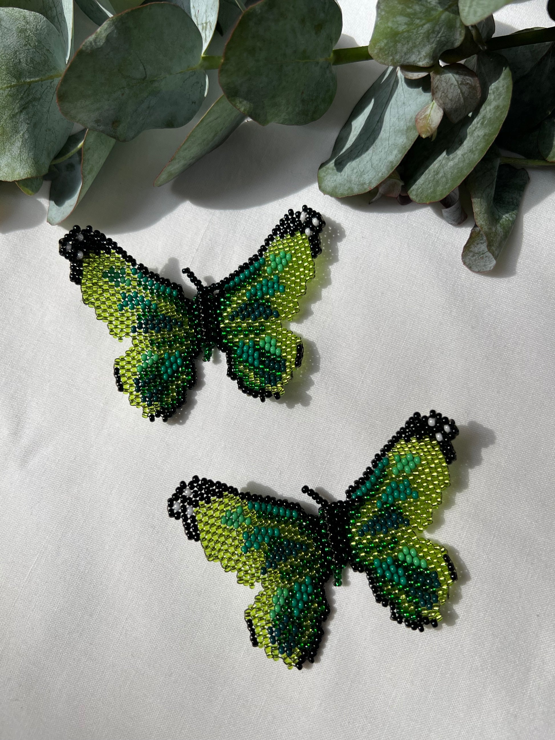 Mariposa ✻ Large Inga Butterfly Beaded Earrings