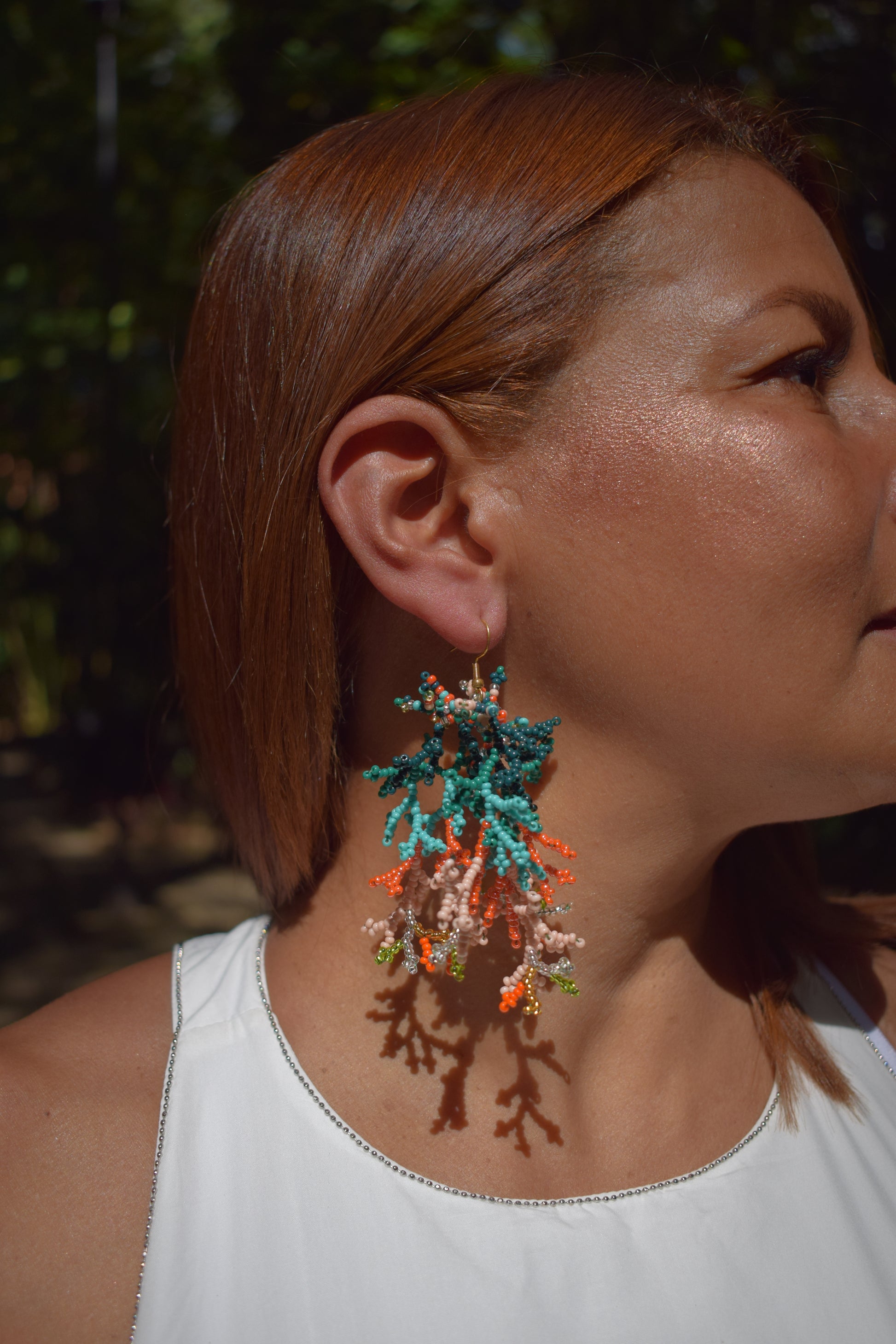 Corals ✻ Inga Beaded Earrings
