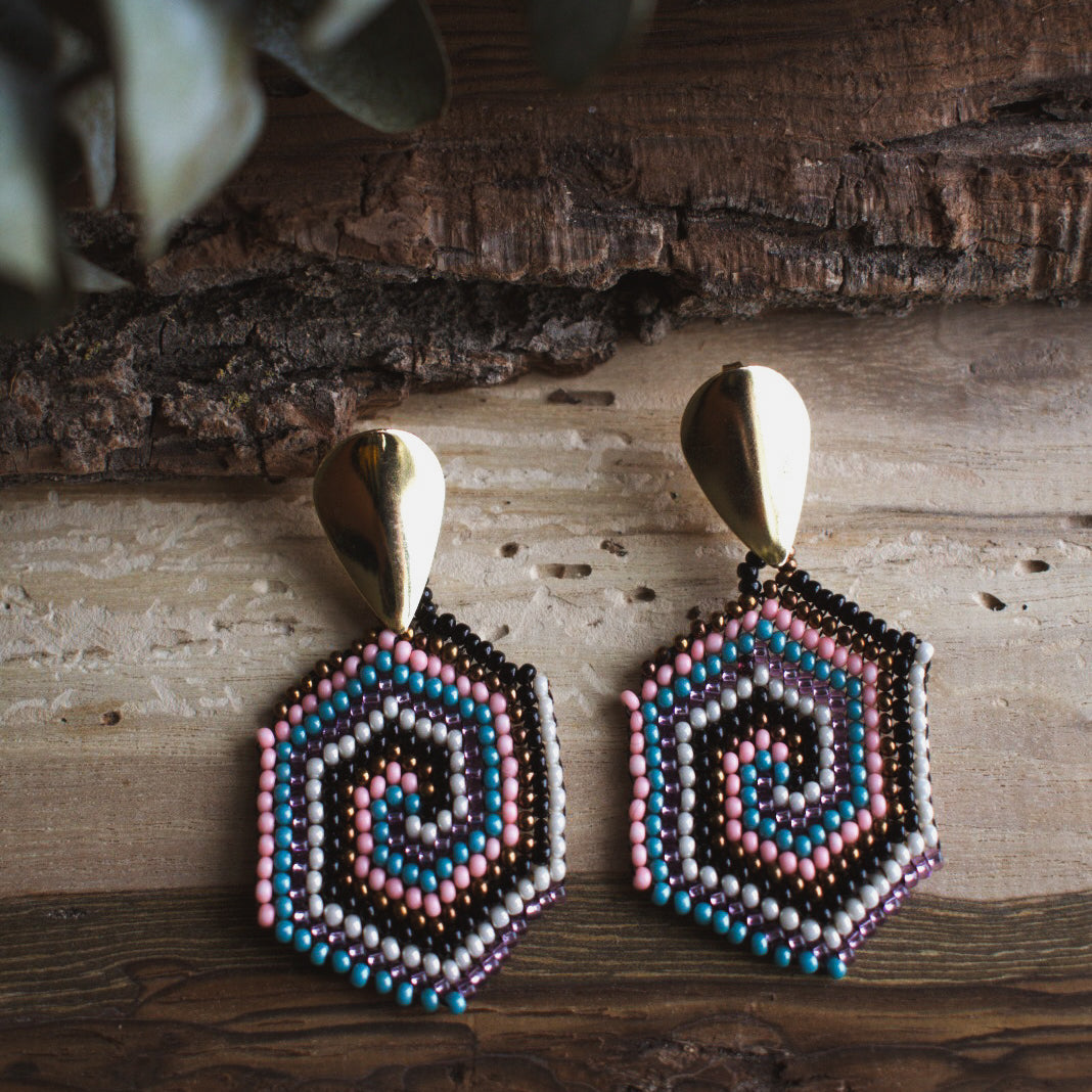 Diamante ✻ Misak Beaded Earrings