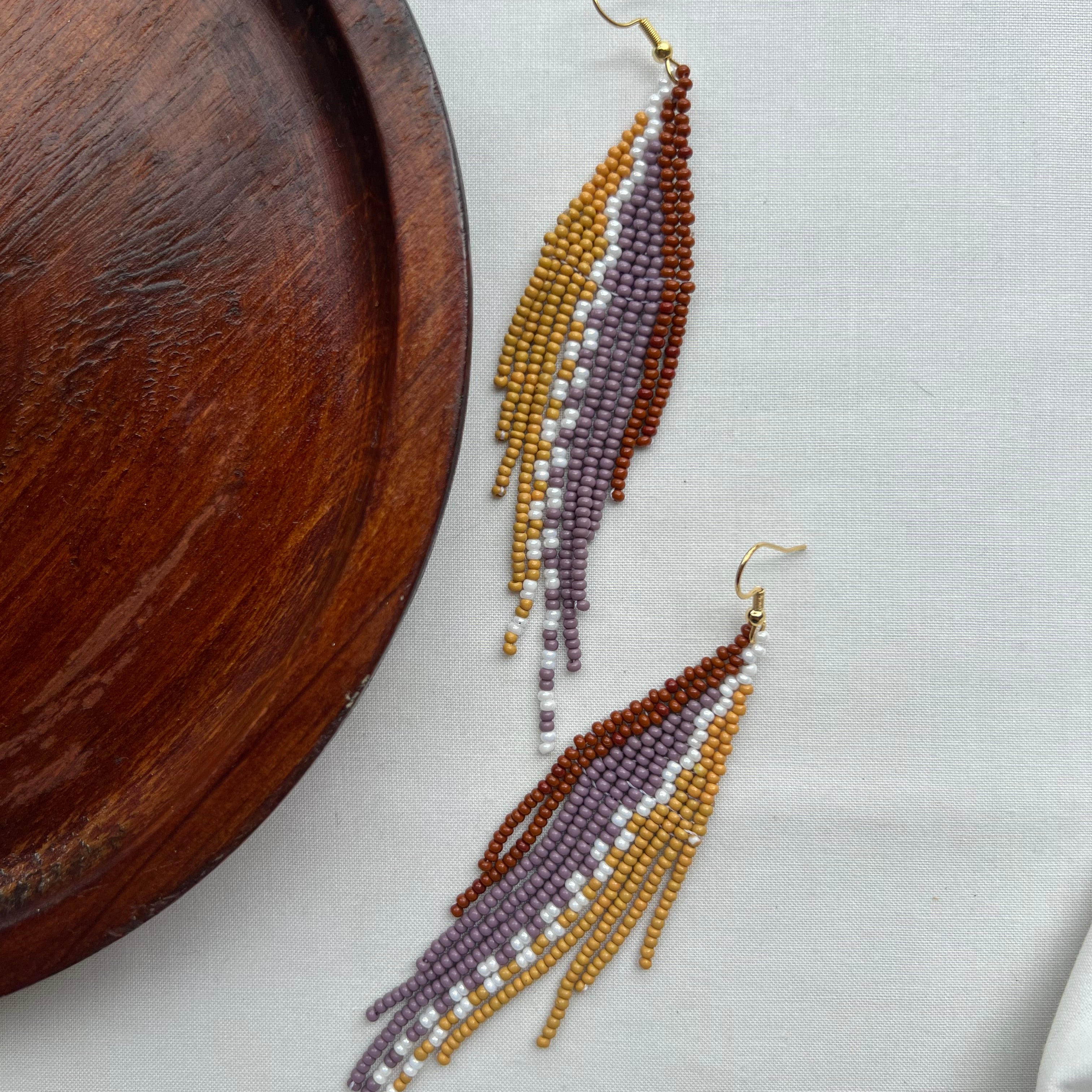 Retro ✻ Misak Beaded Earrings