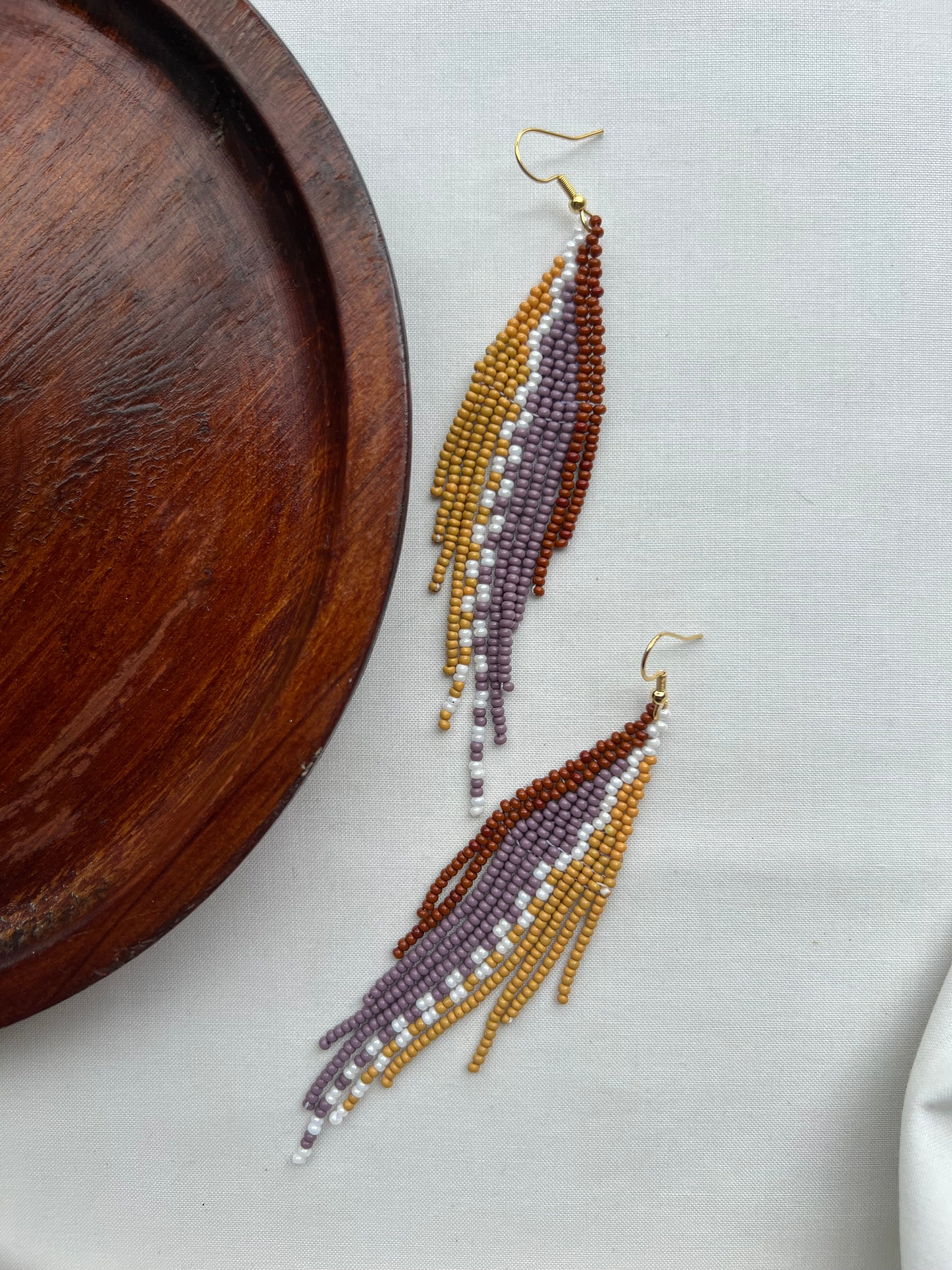 Retro ✻ Misak Beaded Earrings
