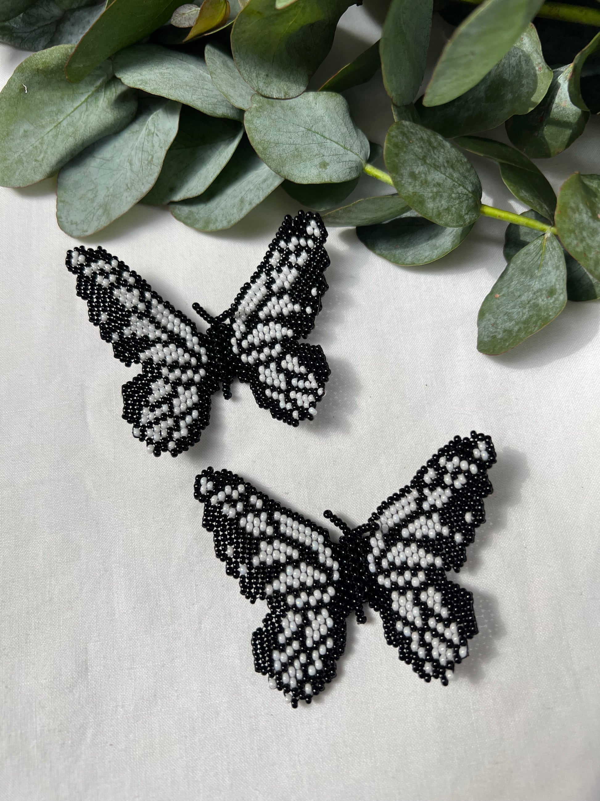 Mariposa ✻ Large Inga Butterfly Beaded Earrings
