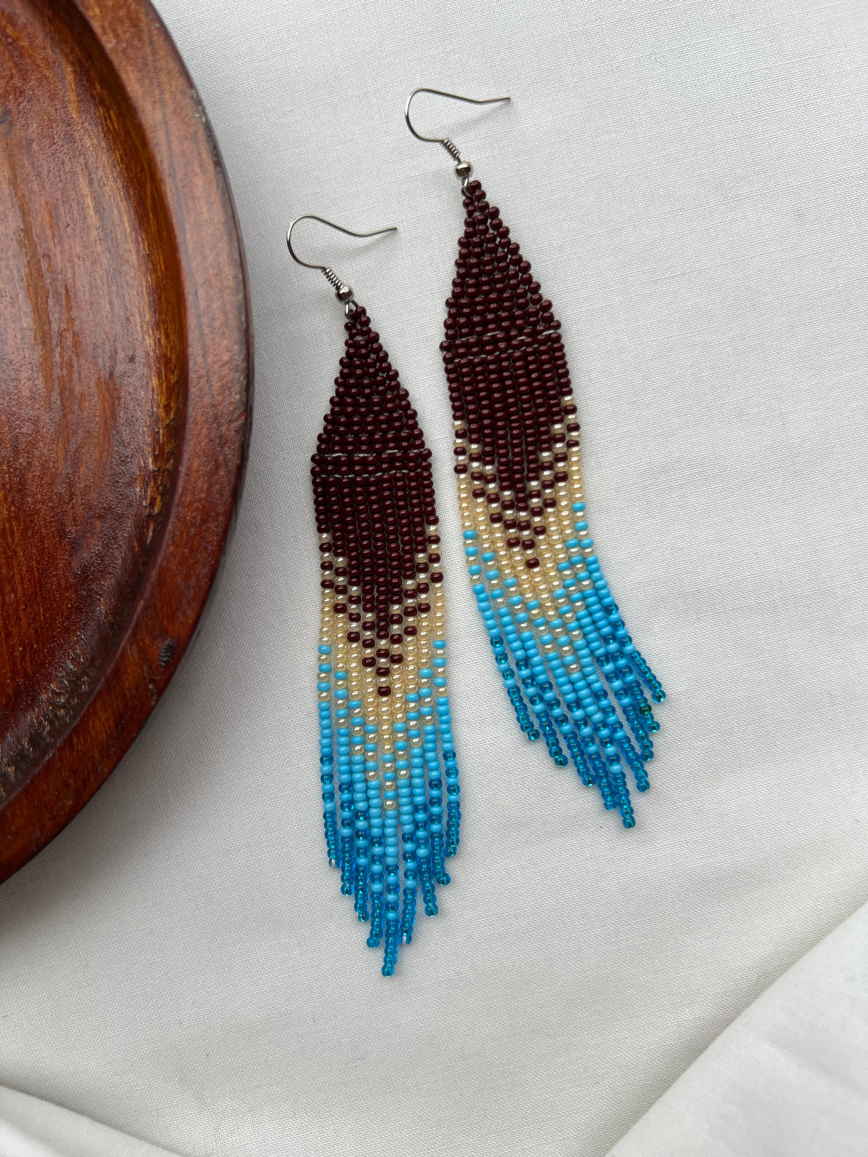 Arctic ✻ Misak Beaded Earrings