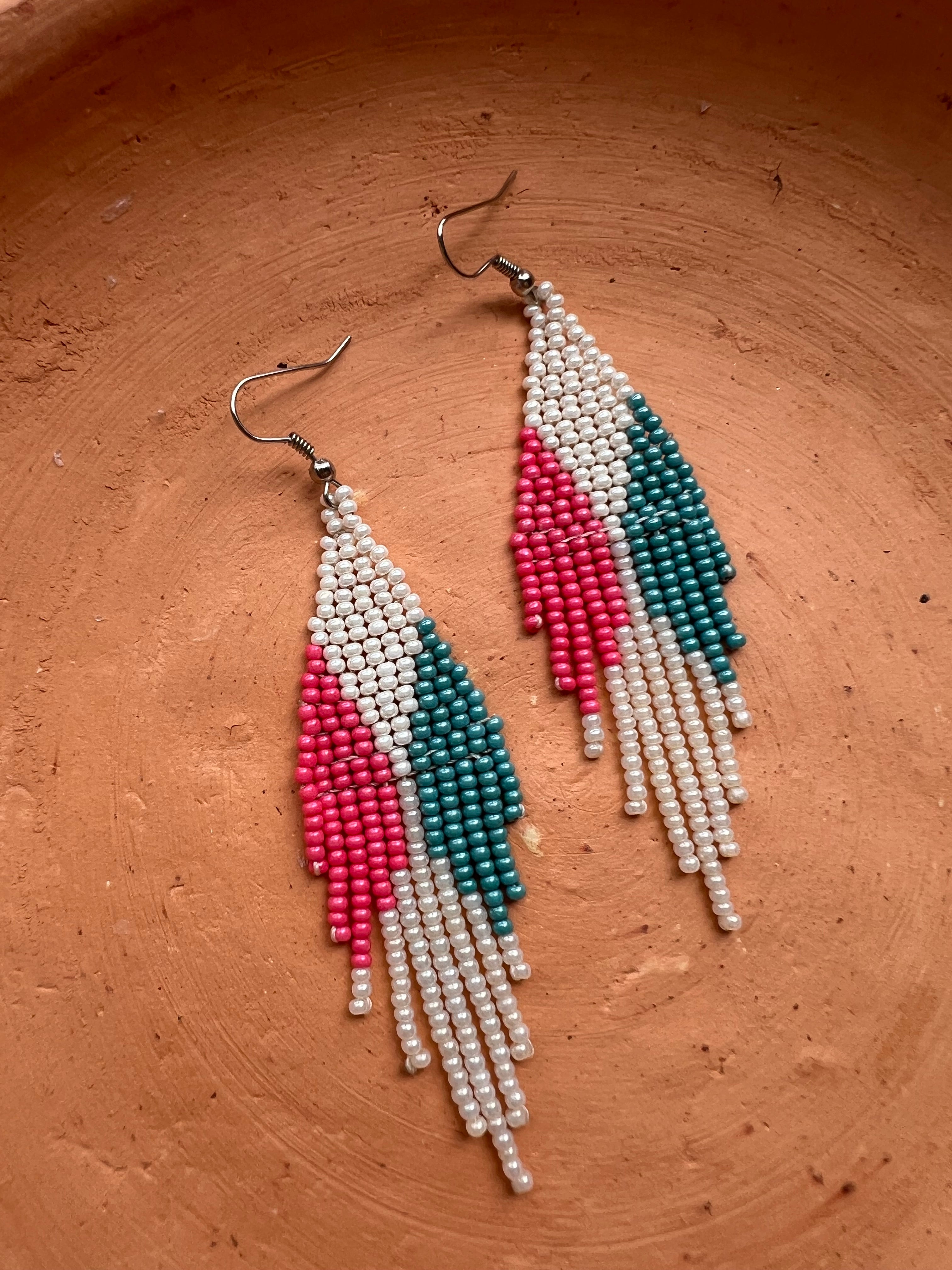 4 Corners ✻ Misak Beaded Earrings
