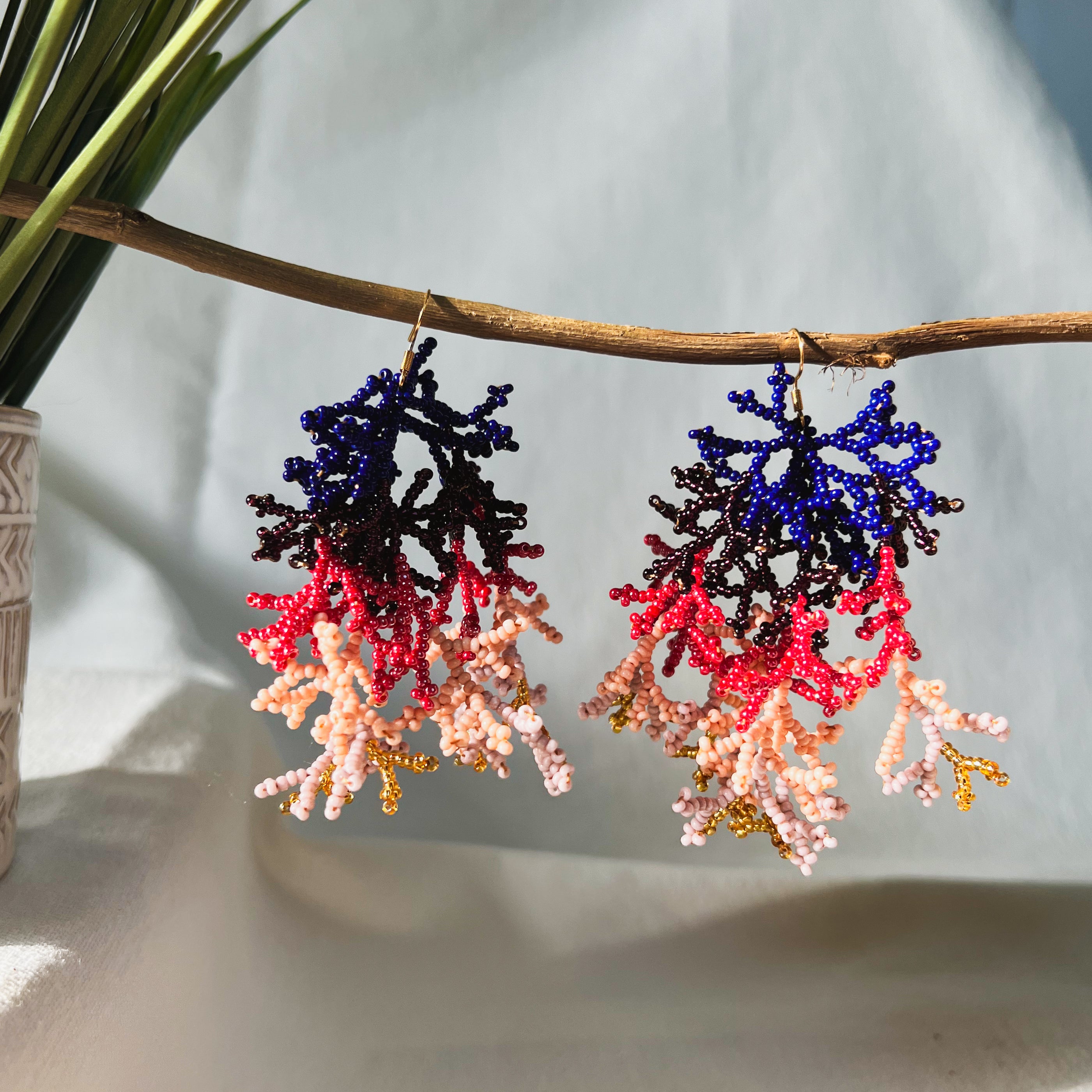 Corals ✻ Inga Beaded Earrings