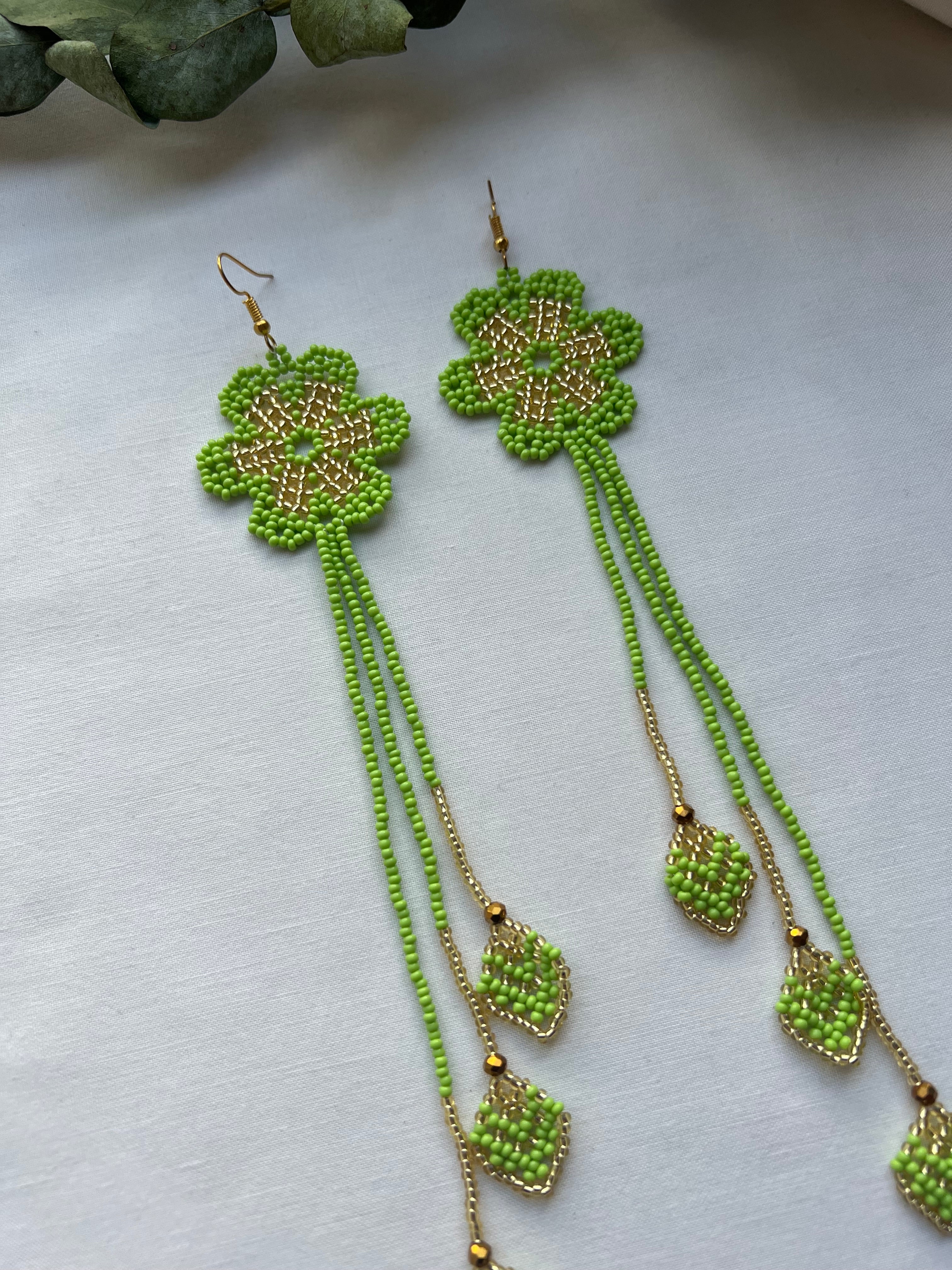 Arrow Bloom ✻ Embera Beaded Earrings