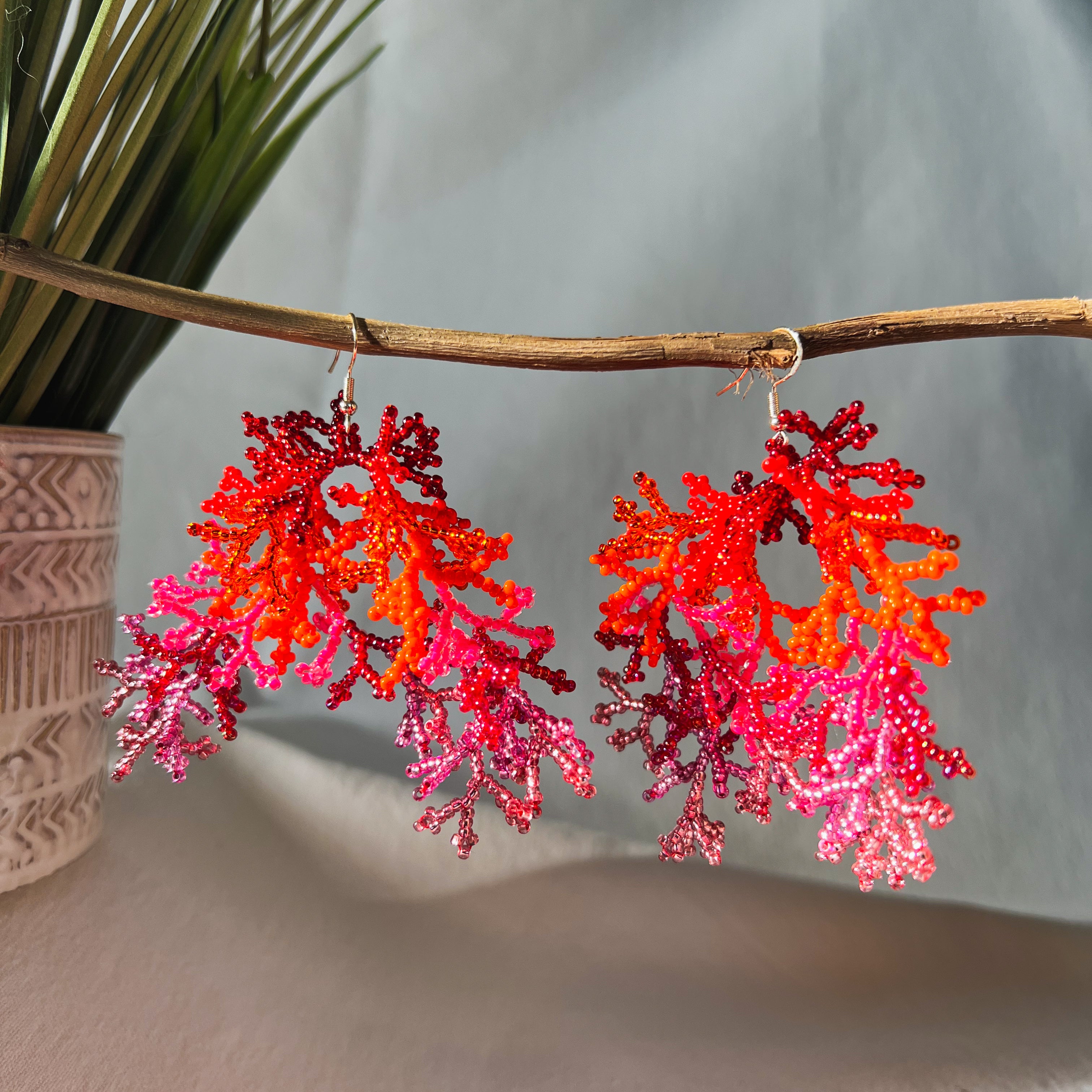Corals ✻ Inga Beaded Earrings